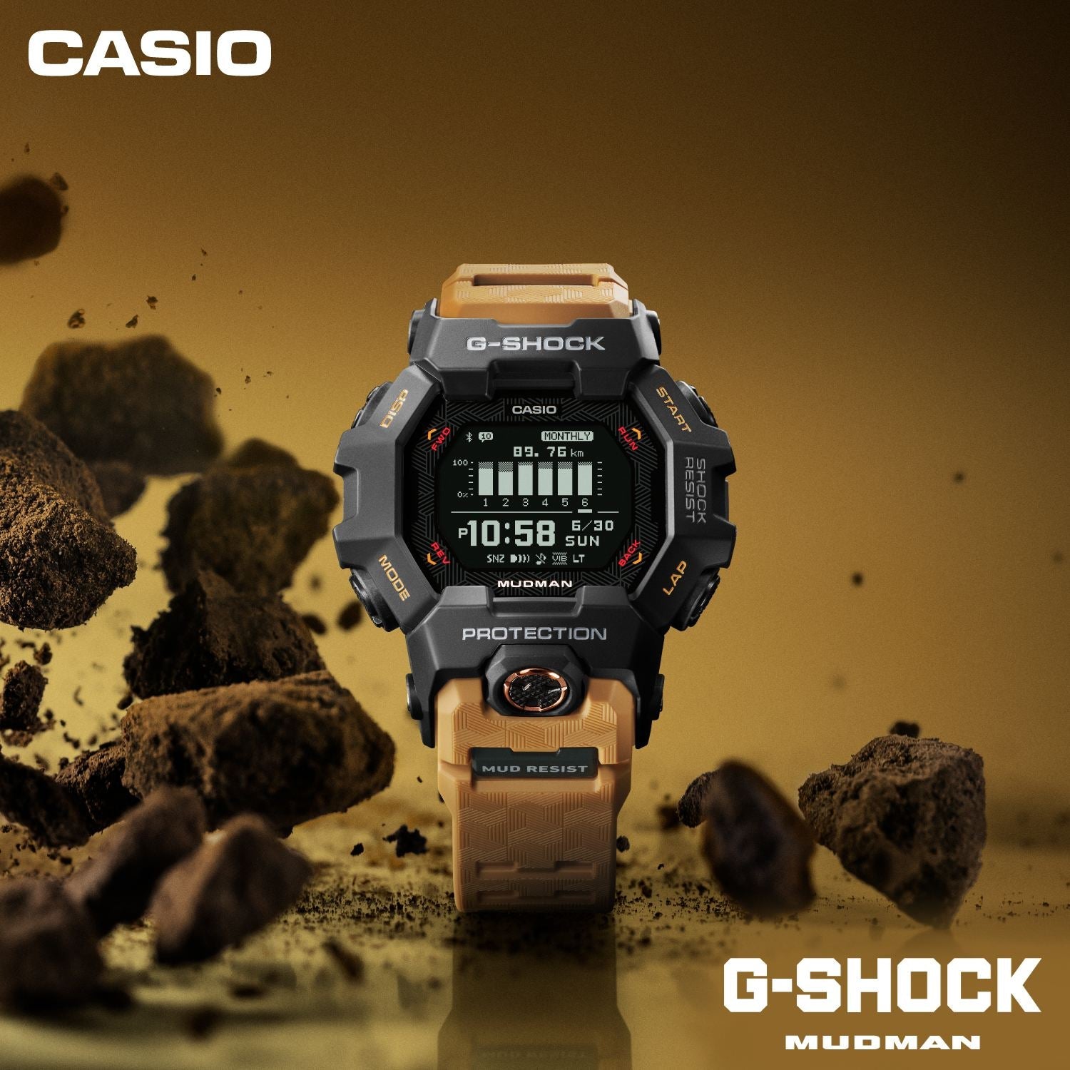 G-SHOCK MUDMAN GDG-B100｜MIP液晶・赤色LEDと3モデルの選び方