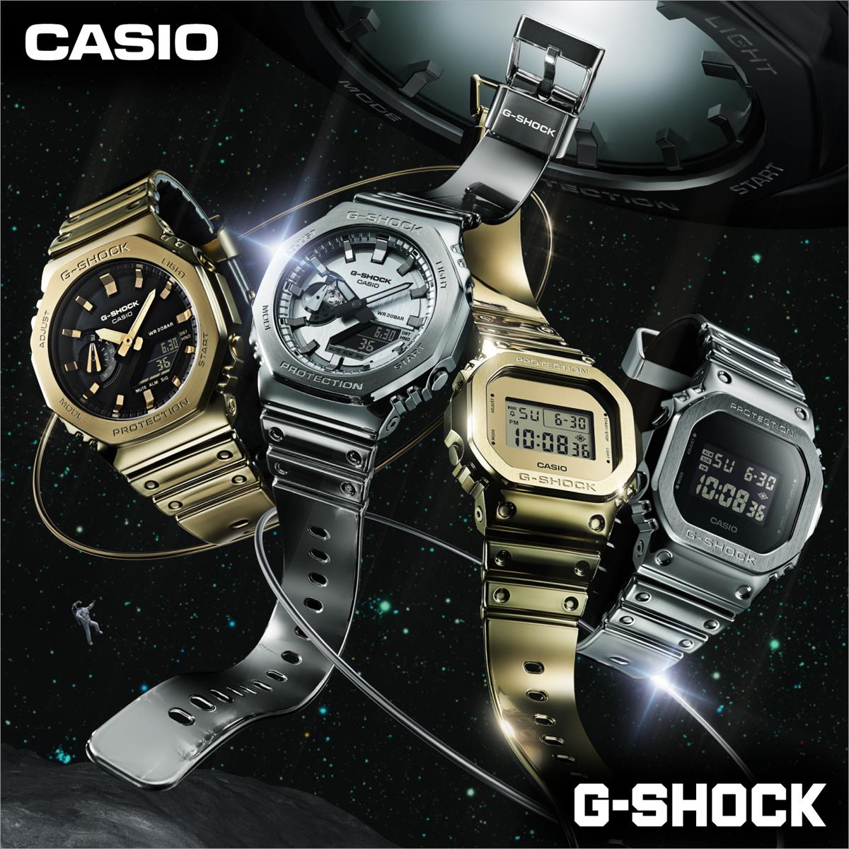 カシオ G-SHOCK FINE METALLIC SERIES やわらかい着け心地とメタルの煌びやかな質感を両立した革新的なモデル