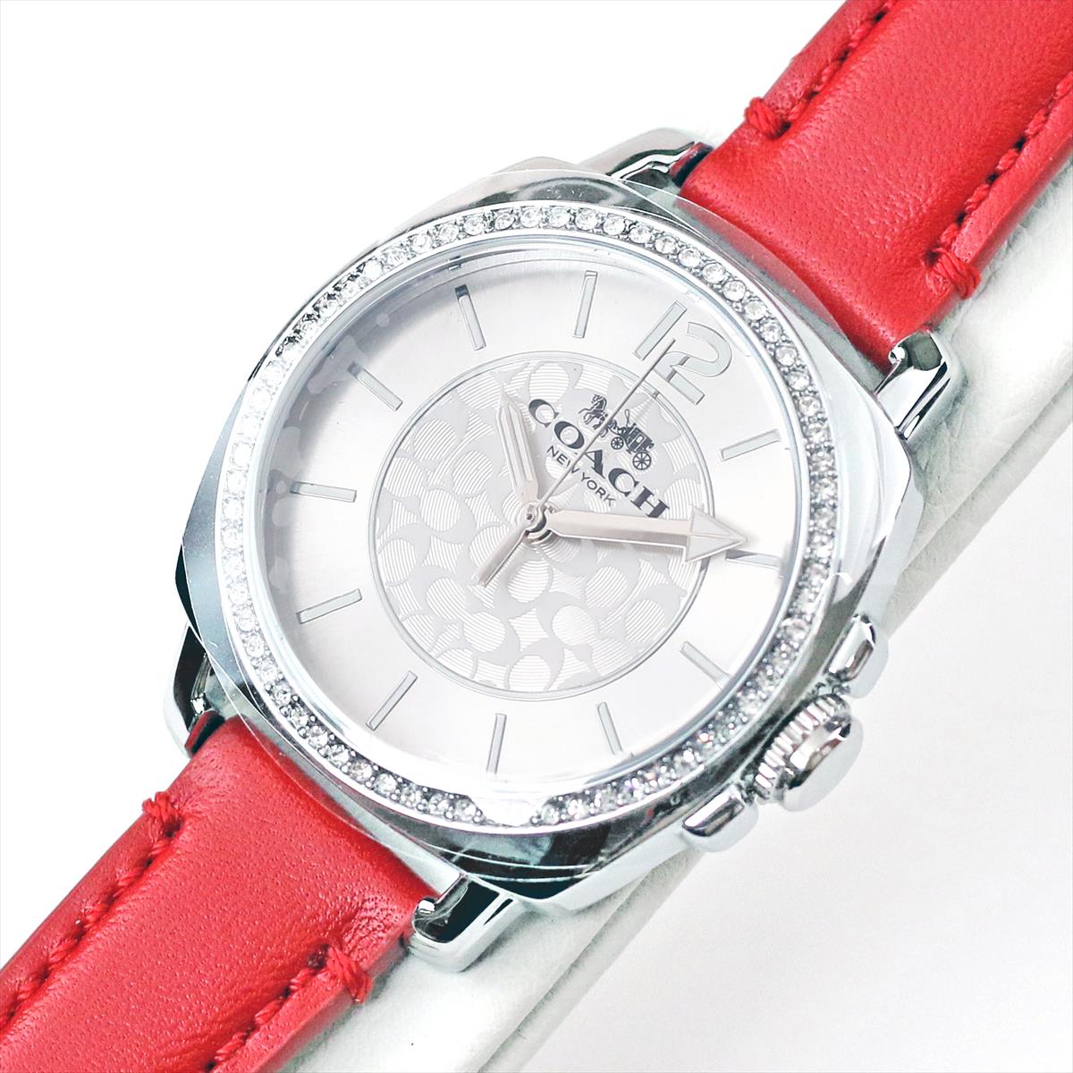 【正規5年間保証】コーチ COACH 14503855  BOYFRIEND SMALL  レディース 赤 腕時計【1224】【店頭受取可能商品】
