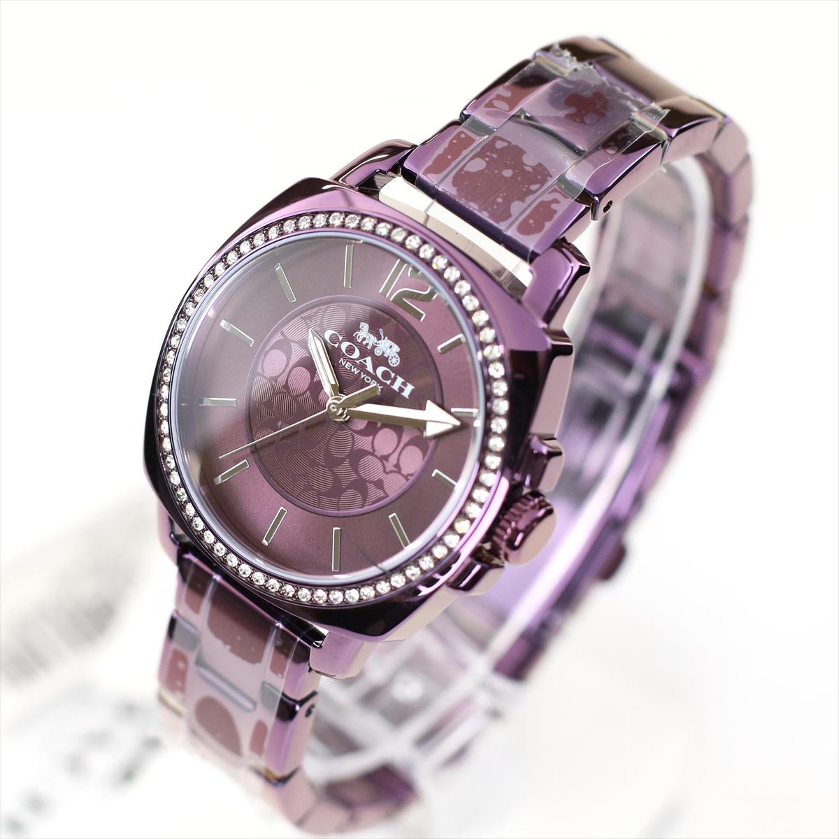 【正規5年間保証】コーチ COACH 14503983 BOYFRIEND 34mm  パープル  レディース 腕時計【0225】【店頭受取可能商品】