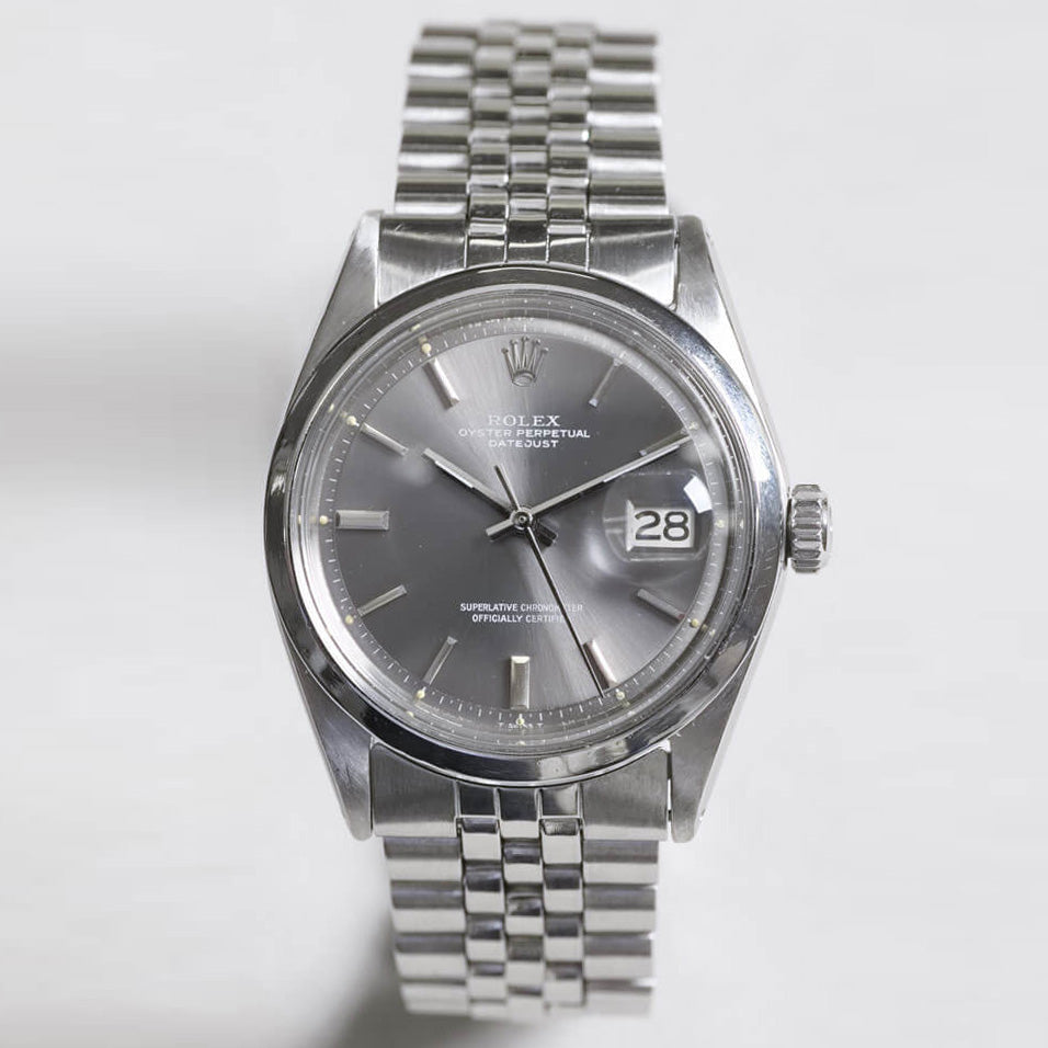 ROLEX DATEJUST Ref.1600 SS GRAY DIAL