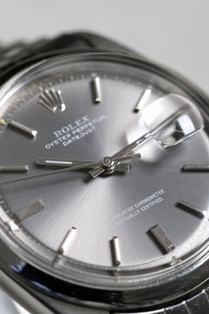 ROLEX DATEJUST Ref.1600 SS GRAY DIAL