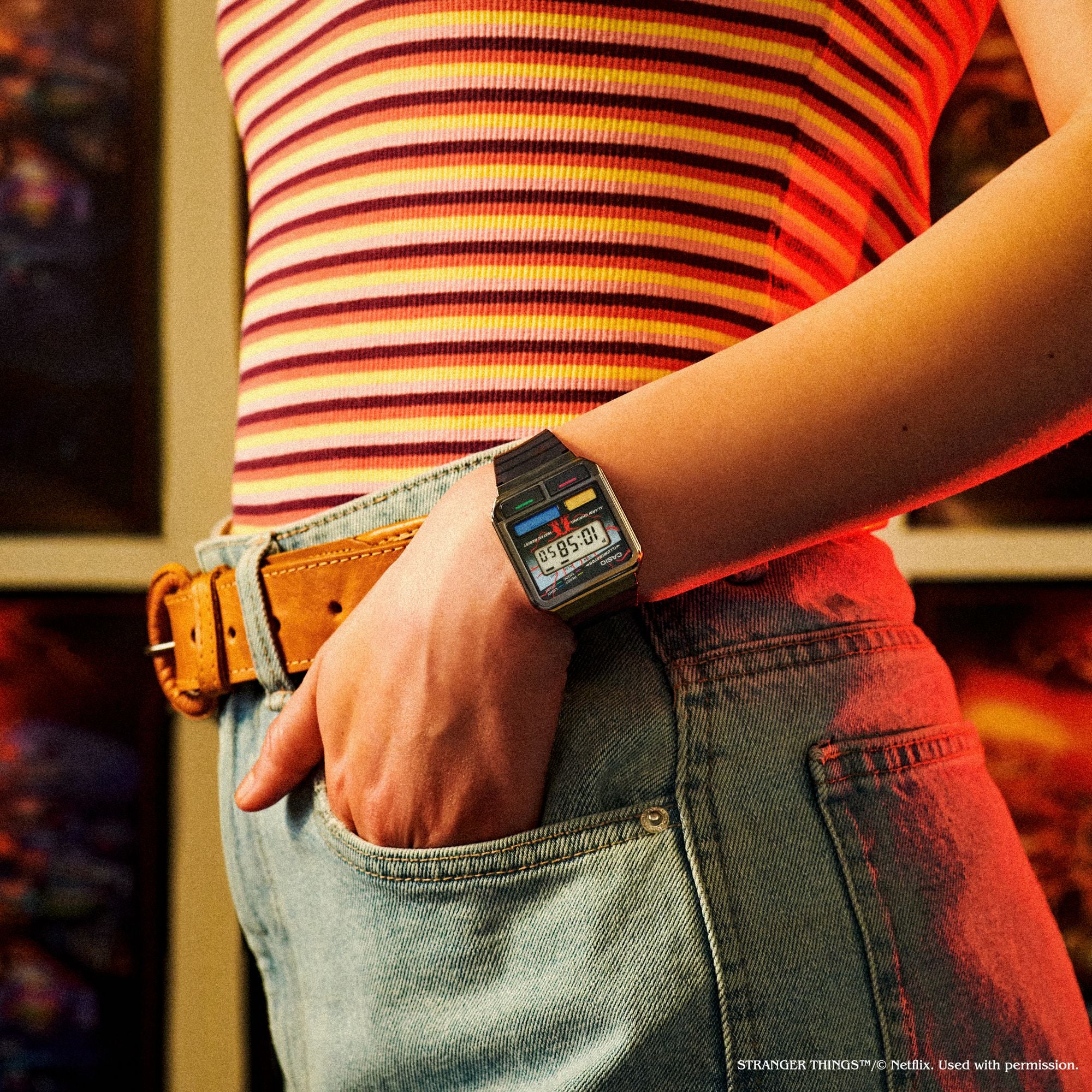 カシオ A120WEST-1AJR ストレンジャー・シングス コラボモデル