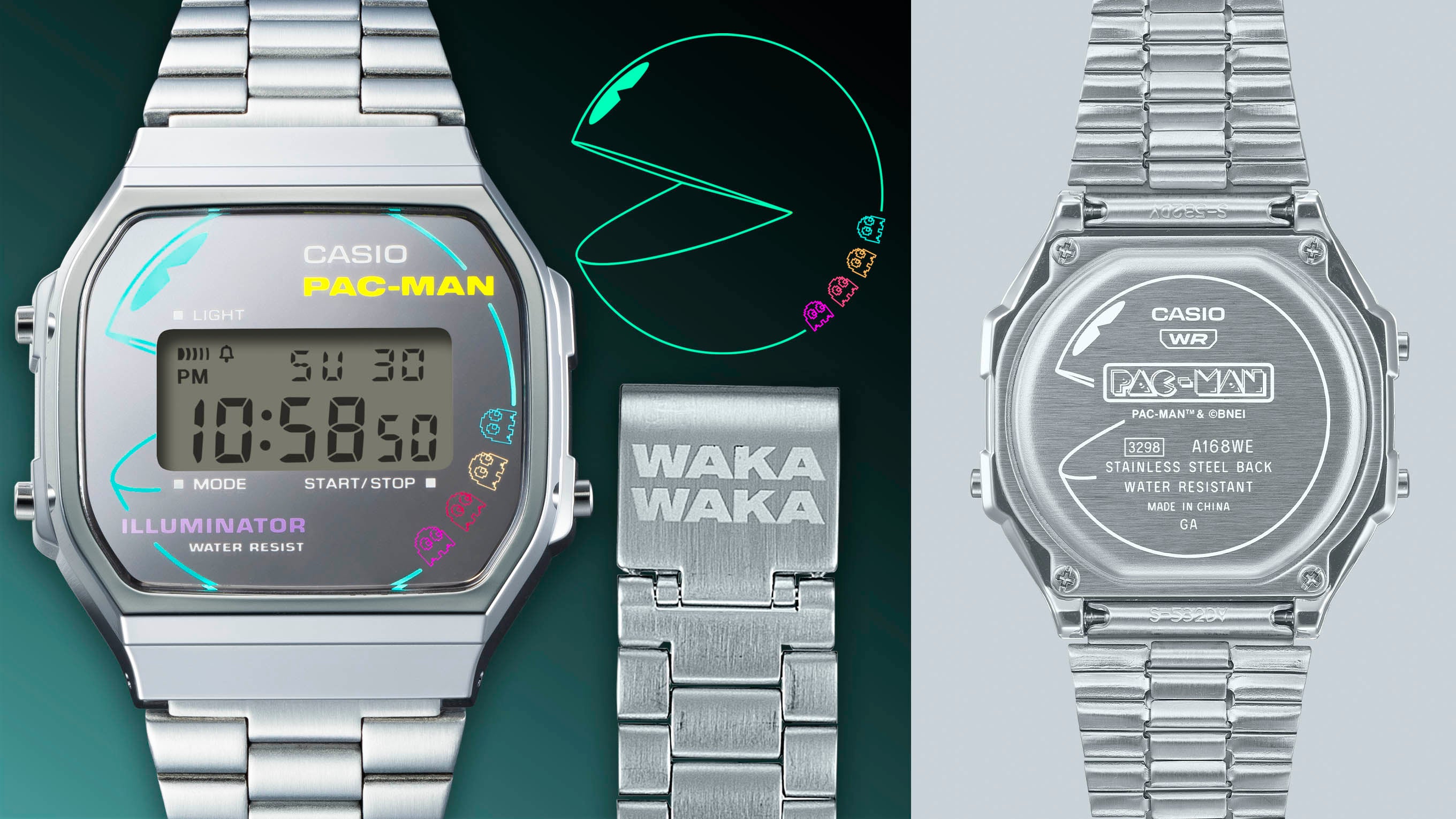 カシオ クラシック A168WEPC-7AJR パックマン PAC-MAN コラボレーションモデル 腕時計 CASIO CLASSIC【1224】【店頭受取可能商品】