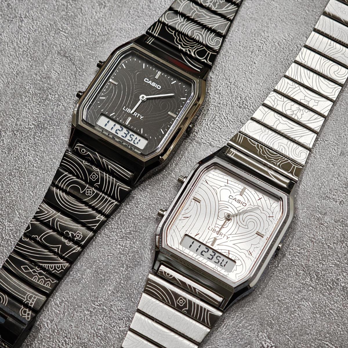 カシオ クラシック AQ-230ELT-7AJR リバティ LIBERTYコラボ ペイズリーファンファーレ CASIO CLASSIC スタンダード カシオ 【1225】※発売延期・未定【店頭受取可能商品】