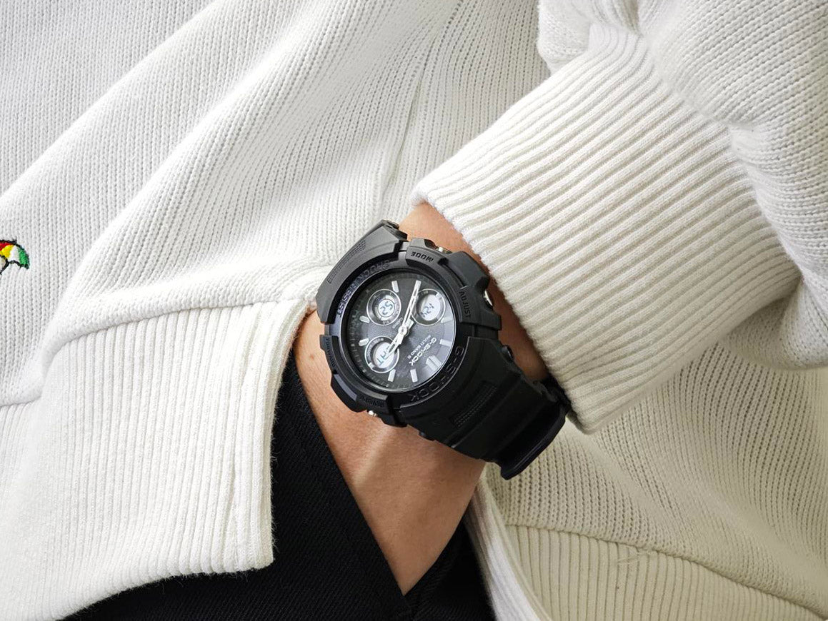 カシオ Gショック ファイアーパッケージ 2026年モデル AWG-M100FP-1A1JR オールブラック 電波ソーラー FIRE PACKAGE CASIO G-SHOCK 公式サイト掲載店【0226】【店頭受取可能商品】