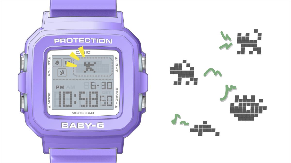 今ならクロミオリジナルカバー 特典プレゼント♪ カシオ BABY-G＋PLUS BGD-10K-4JR  レディース 腕時計  CASIO  ベイビージープラス