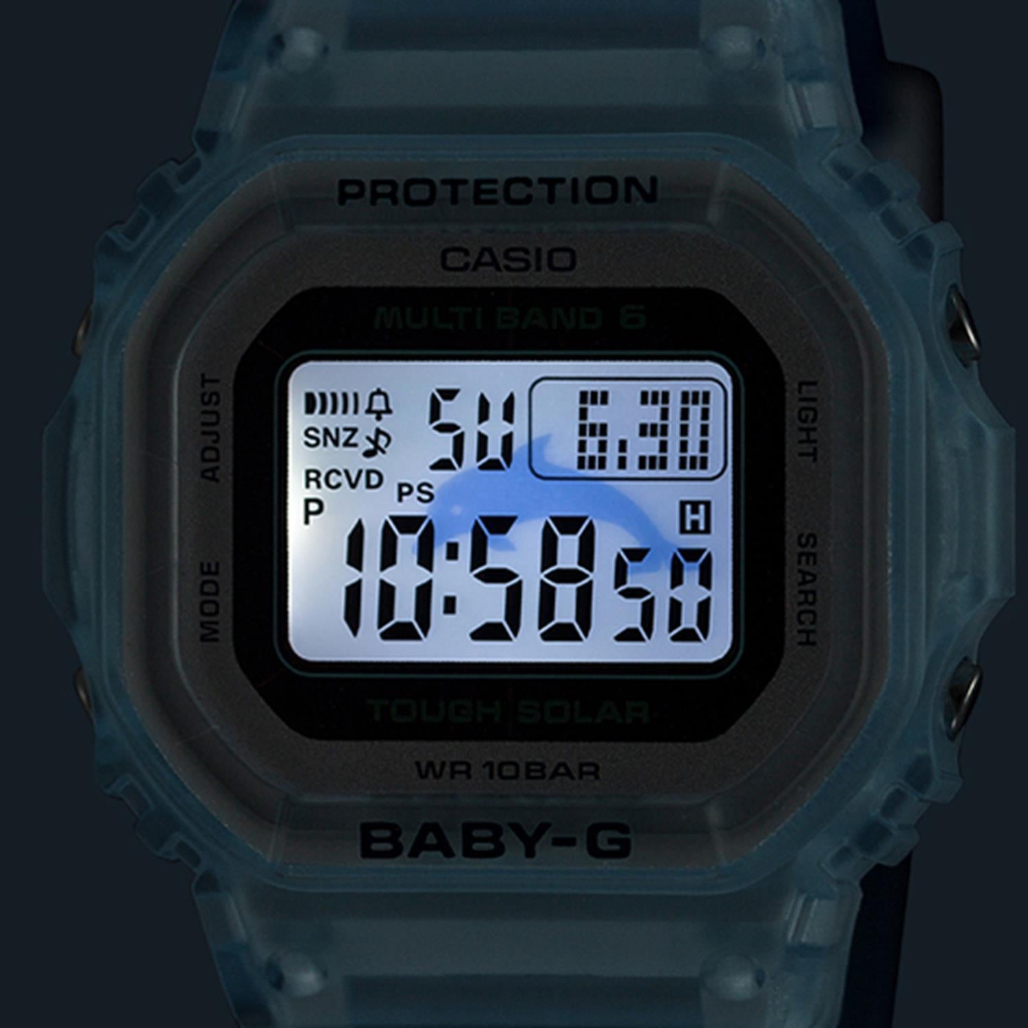 カシオ BABY-G イルカ・クジラモデル BGD-5650K-2JR アイサーチ・ジャパン 設立35周年記念 電波ソーラー ベビージー レディース 腕時計 デジタル 20気圧防水 CASIO ベビーG 公式サイト掲載店【0626】【店頭受取可能商品】