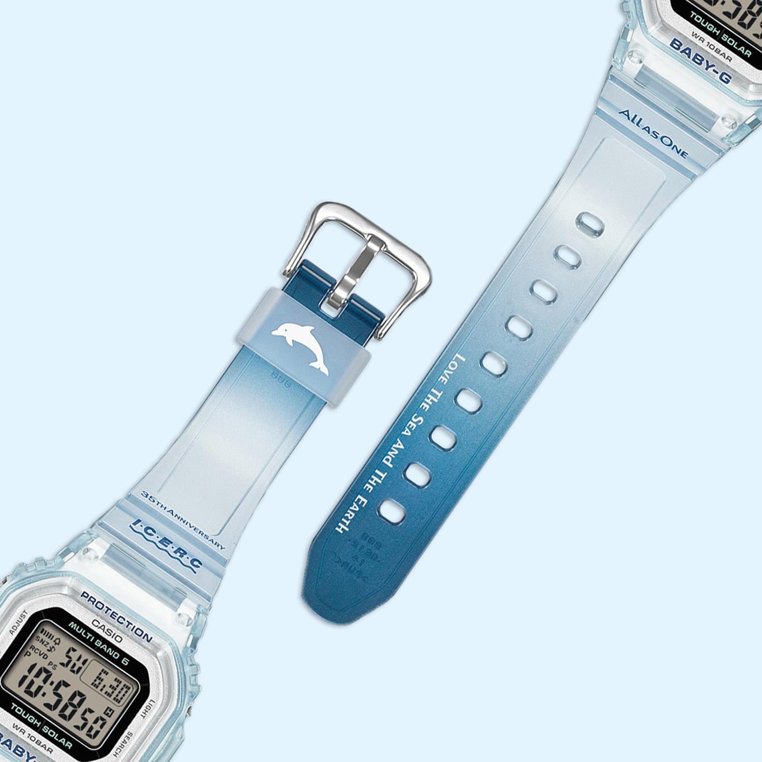 カシオ BABY-G イルカ・クジラモデル BGD-5650K-2JR アイサーチ・ジャパン 設立35周年記念 電波ソーラー ベビージー レディース 腕時計 デジタル 20気圧防水 CASIO ベビーG 公式サイト掲載店【0626】【店頭受取可能商品】