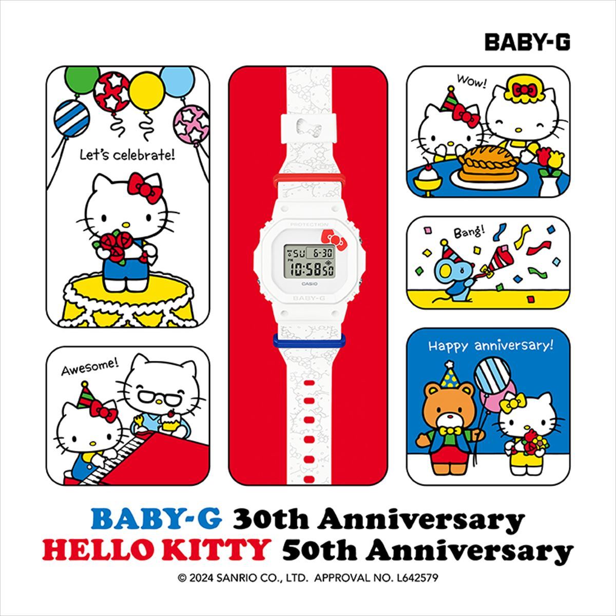 カシオ ベビーG BGD-565KT-7JR HELLO KITTY コラボ 限定モデル レディース 腕時計  CASIO BABY-G  国内配送のみ