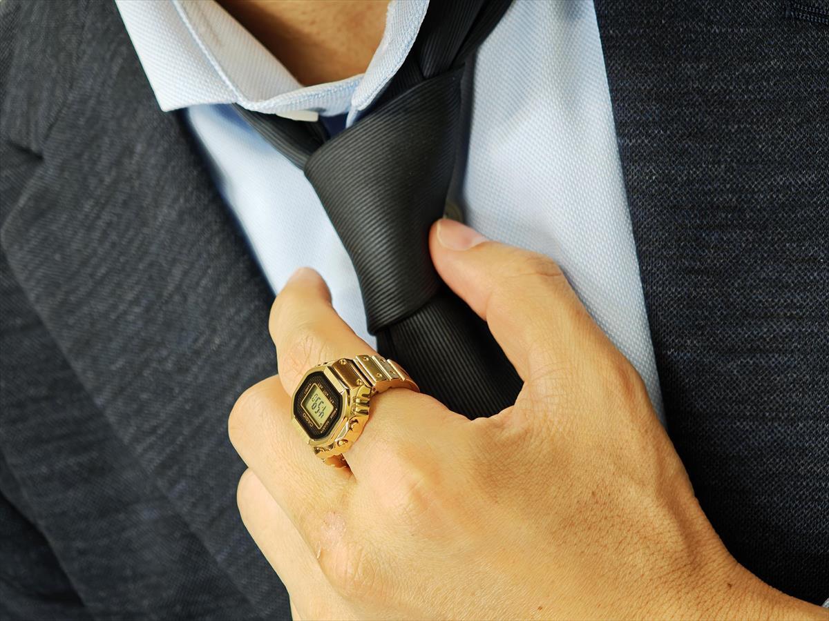 カシオ リングウオッチ CRW-001G-9JR カシオウオッチ デジタル 時計 CASIO COLLECTION 【cx01】【1025】【店頭受取可能商品】