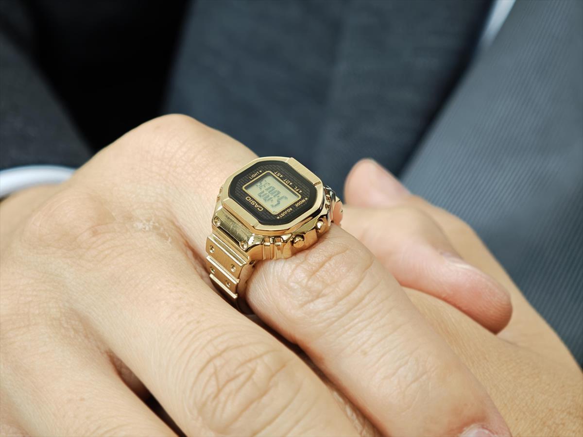 カシオ リングウオッチ CRW-001G-9JR カシオウオッチ デジタル 時計 CASIO COLLECTION 【cx01】【1025】【店頭受取可能商品】