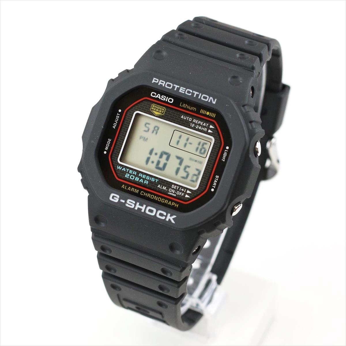 カシオ Gショック 初代G-SHOCK復刻モデル DW-5000R-1AJF 腕時計 CASIO G-SHOCK DW-5000 【1224】【店頭受取可能商品】