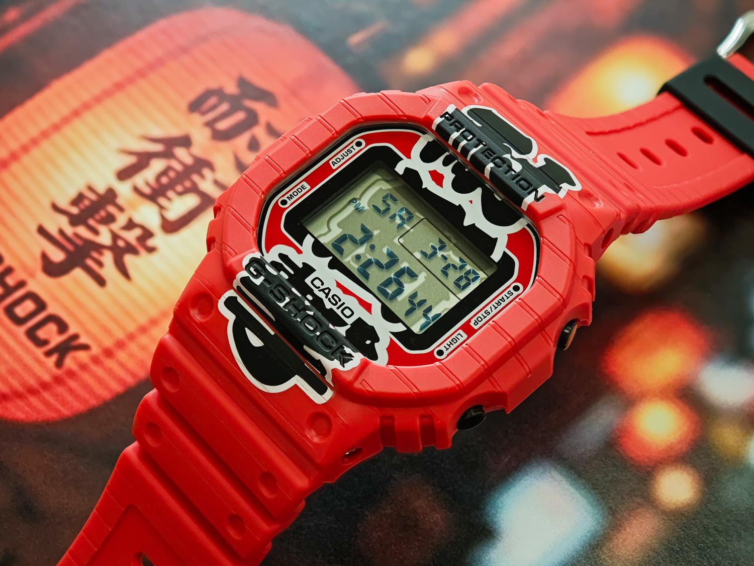 カシオ G-SHOCK DW-5600AKA-4JR 赤提灯 日本の酒場文化 バイオマスプラスチック 5年電池 日本製 ジーショック 5600シリーズ 腕時計 メンズ CASIO G-SHOCK公式掲載店【0426】【店頭受取可能商品】