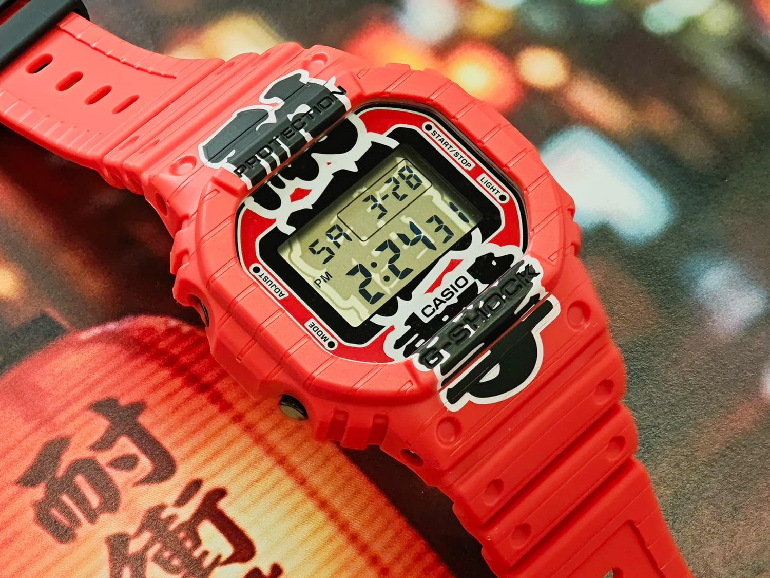 カシオ G-SHOCK DW-5600AKA-4JR 赤提灯 日本の酒場文化 バイオマスプラスチック 5年電池 日本製 ジーショック 5600シリーズ 腕時計 メンズ CASIO G-SHOCK公式掲載店【0426】【店頭受取可能商品】