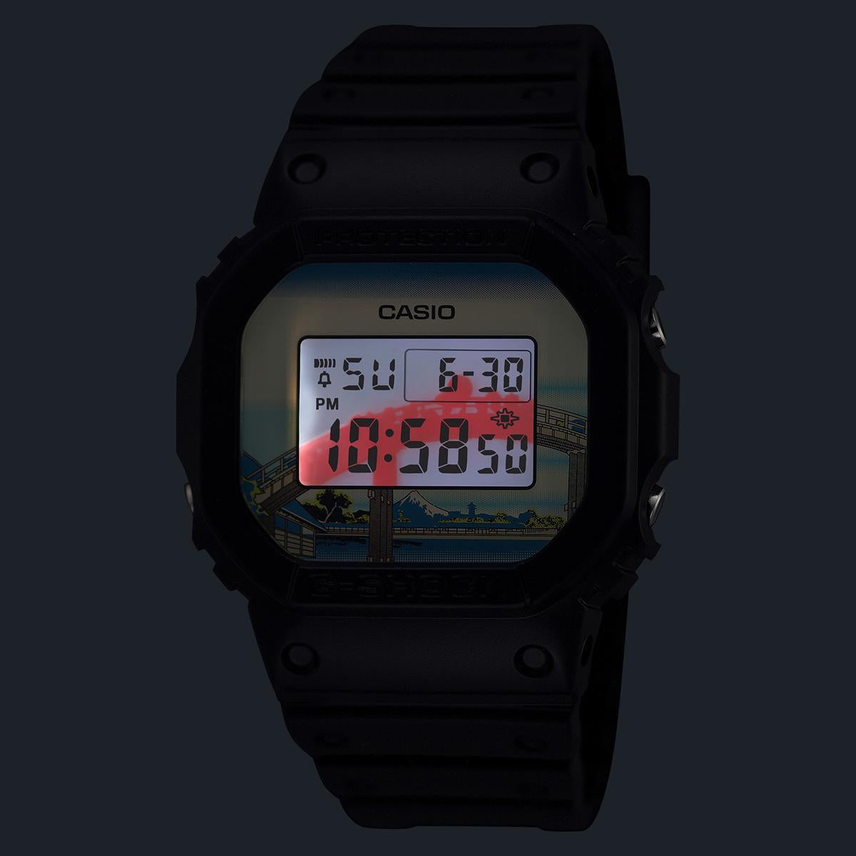 カシオ Gショック DW-5600KHFM25-1JR 葛飾北斎 made in Japan 深川万年