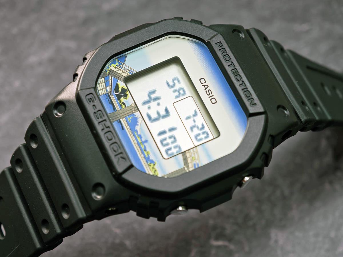 カシオ Gショック DW-5600KHFM25-1JR 葛飾北斎 made in Japan 深川万年