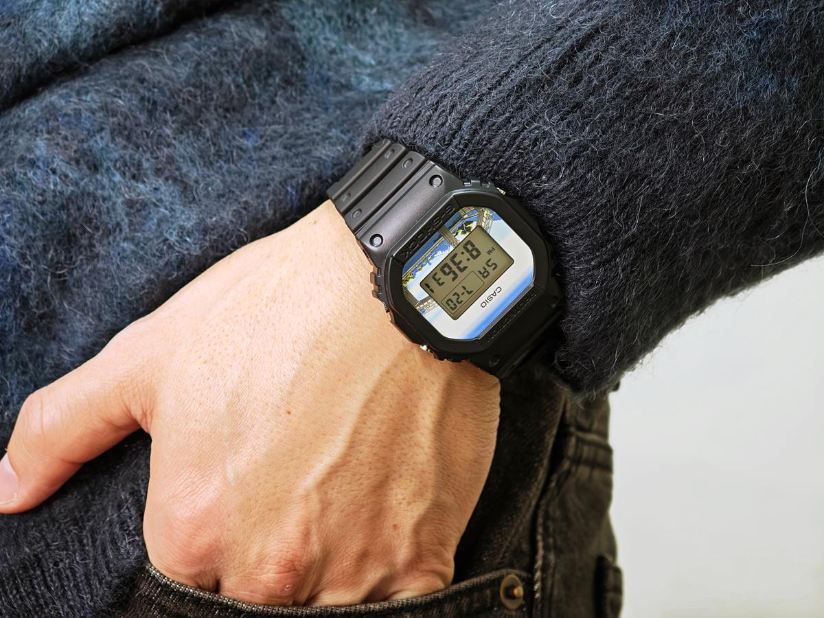 カシオ Gショック DW-5600KHFM25-1JR 葛飾北斎 made in Japan 深川万年橋下 CASIO G-SHOCK 公式サイト掲載店【0126】【cx01】【店頭受取可能商品】※SALE対象外商品