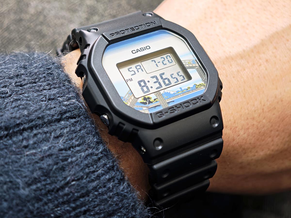 カシオ Gショック DW-5600KHFM25-1JR 葛飾北斎 made in Japan 深川万年