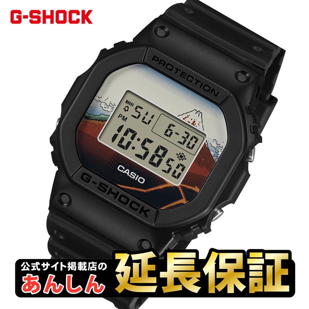 カシオ Gショック DW-5600KHSH25-1JR 葛飾北斎 made in Japan 山下白雨