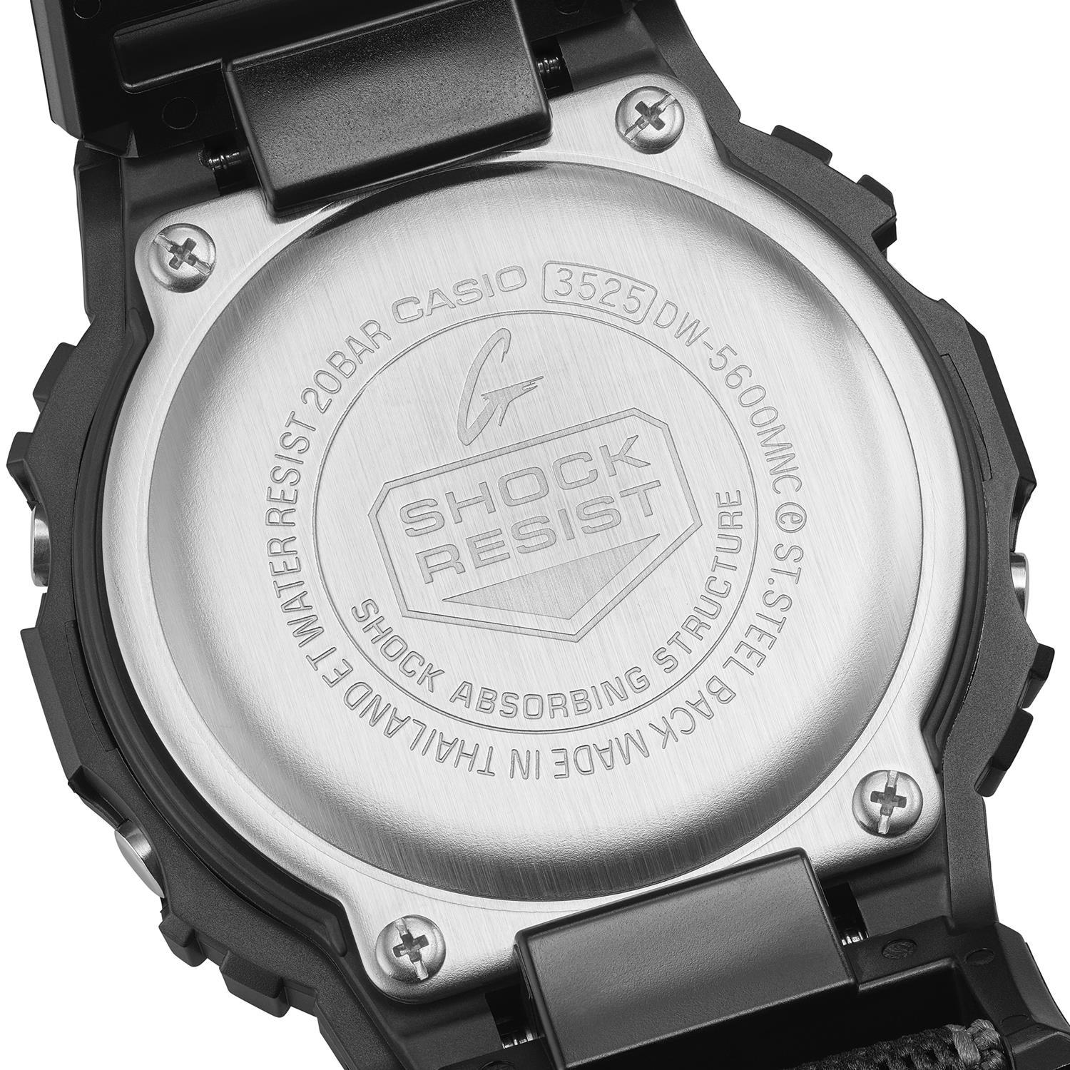 カシオ Gショック NEW CLOTH BANDシリーズ DW-5600MNC-1JF FIDLOCK製マグネットバックル クロスバンド  5600シリーズ CASIO G-SHOCK公式サイト掲載店【0326】