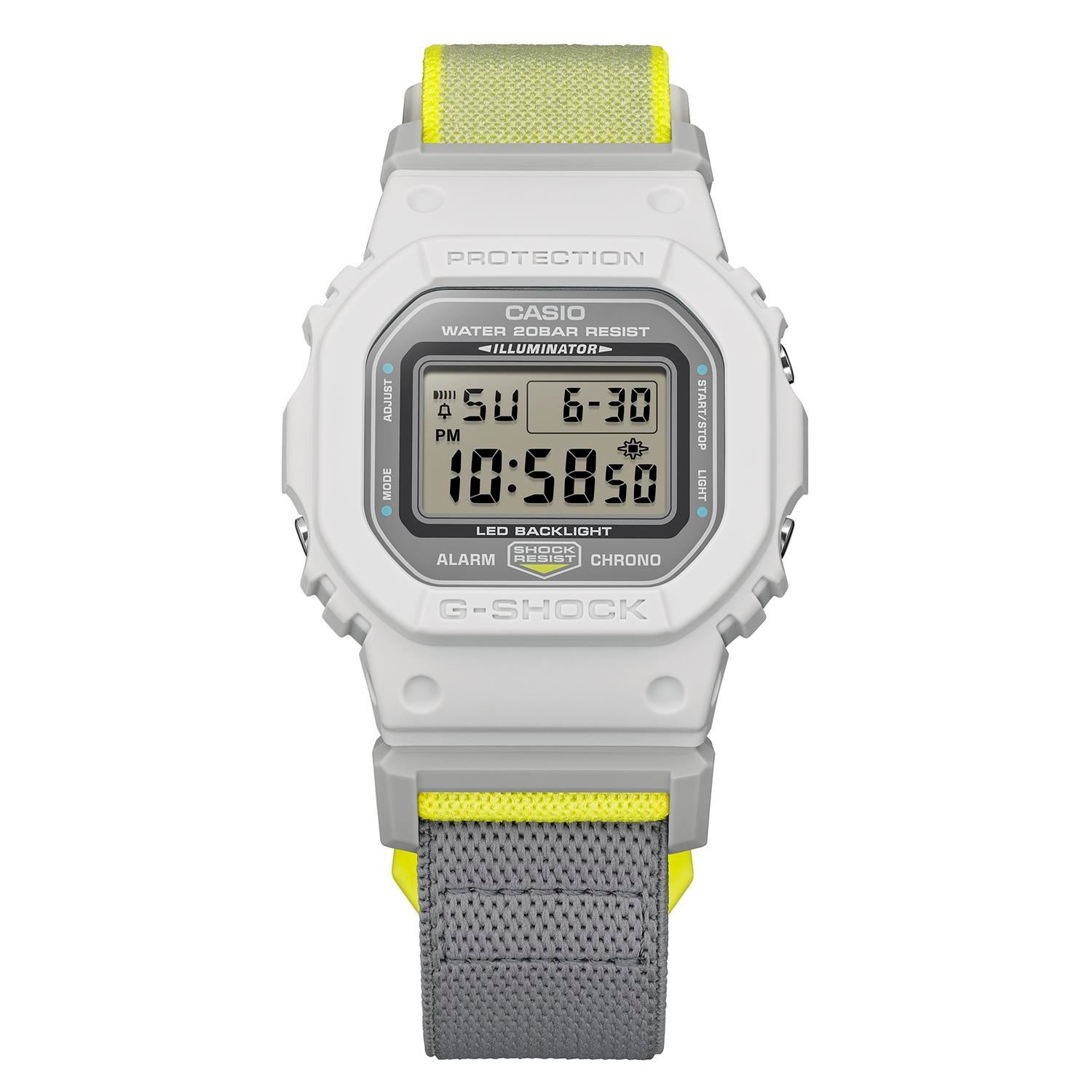 カシオ Gショック NEW CLOTH BANDシリーズ DW-5600MNC-7A8JF FIDLOCK製マグネットバックル クロスバンド  5600シリーズ CASIO G-SHOCK公式サイト掲載店【0326】※3月13日発売予定