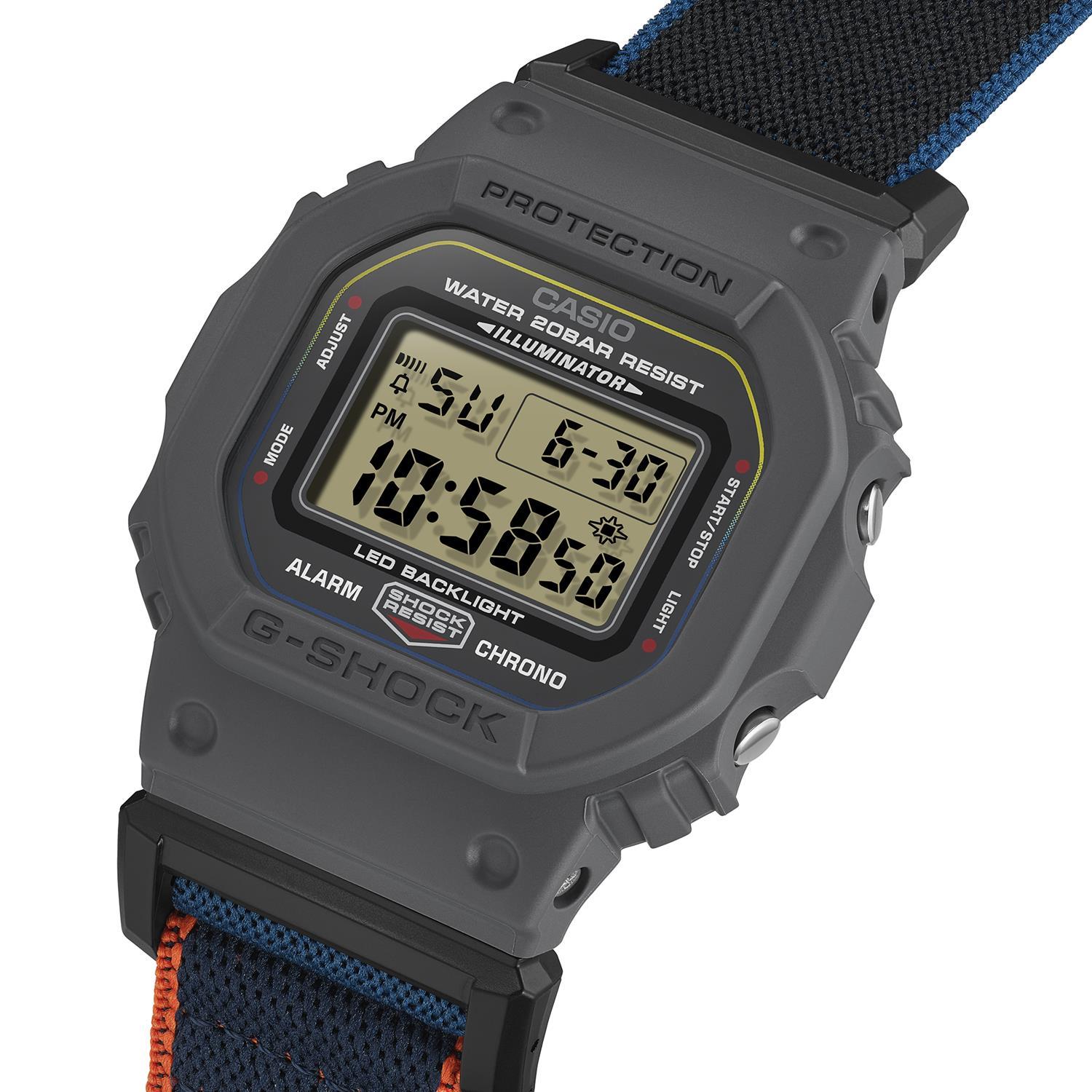 カシオ Gショック NEW CLOTH BANDシリーズ DW-5600MNC-8A2JF FIDLOCK製マグネットバックル クロスバンド  5600シリーズ CASIO G-SHOCK公式サイト掲載店【0326】※3月13日発売予定