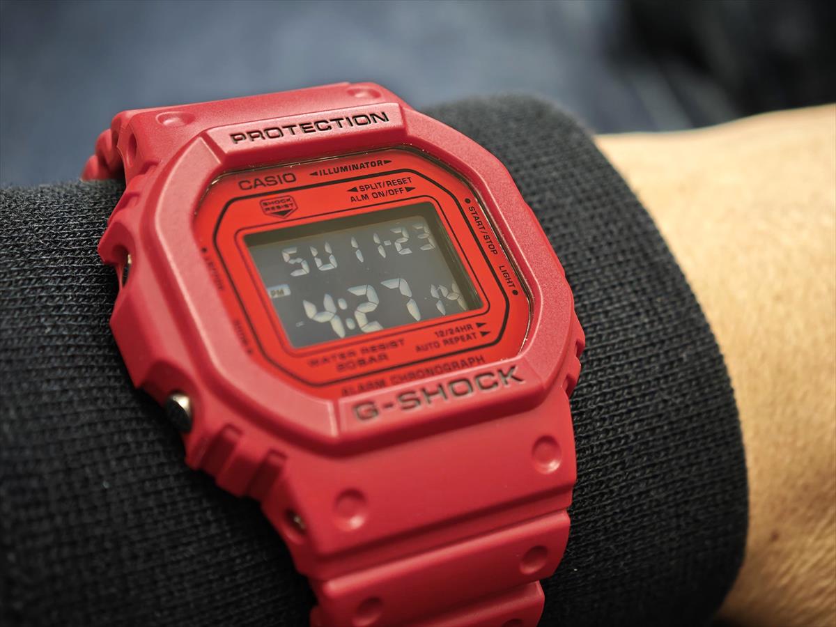 カシオ Gショック DW-5600RRB-4JF Iconic Styles レッド  CASIO G-SHOCK 公式サイト掲載店【1225】【rx01】【店頭受取可能商品】