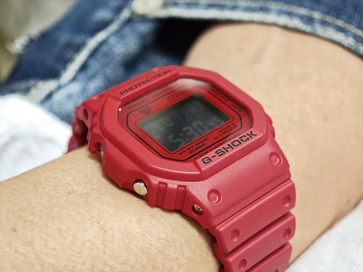 カシオ Gショック DW-5600RRB-4JF Iconic Styles レッド  CASIO G-SHOCK 公式サイト掲載店【1225】【rx01】【店頭受取可能商品】