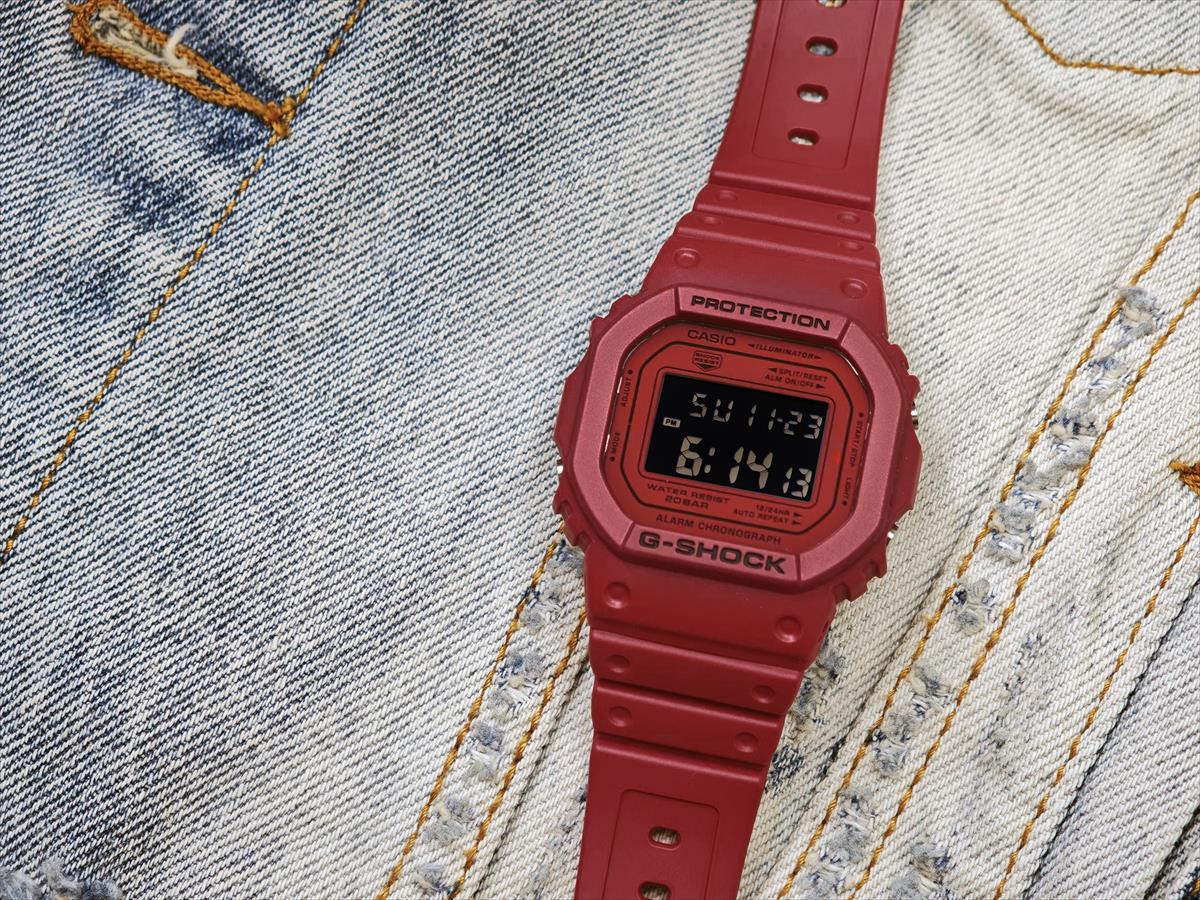 カシオ Gショック DW-5600RRB-4JF Iconic Styles レッド  CASIO G-SHOCK 公式サイト掲載店【1225】【rx01】【店頭受取可能商品】