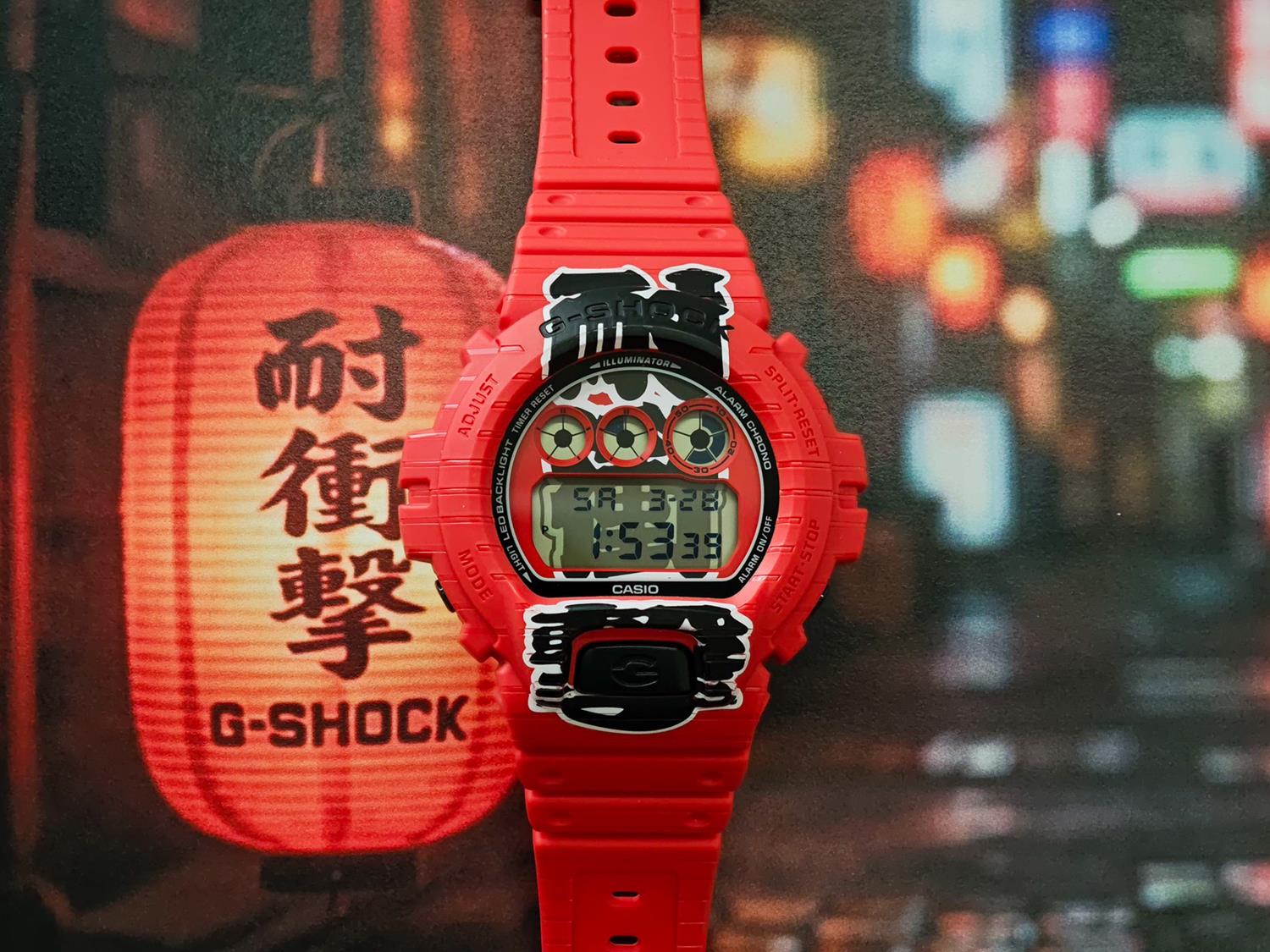 カシオ G-SHOCK DW-6900AKA-4JR 赤提灯 日本の酒場文化 バイオマスプラスチック 5年電池 日本製 ジーショック 6900シリーズ 腕時計 メンズ CASIO G-SHOCK公式掲載店【0426】【店頭受取可能商品】
