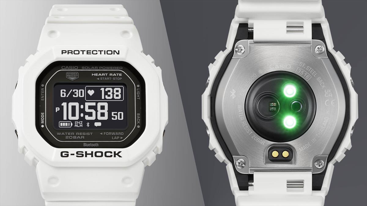 カシオ Gショック DW-H5600MB-8JR G-SQUAD ハートレートモニター搭載  ポラール USB充電対応 ソーラー CASIO G-SHOCK