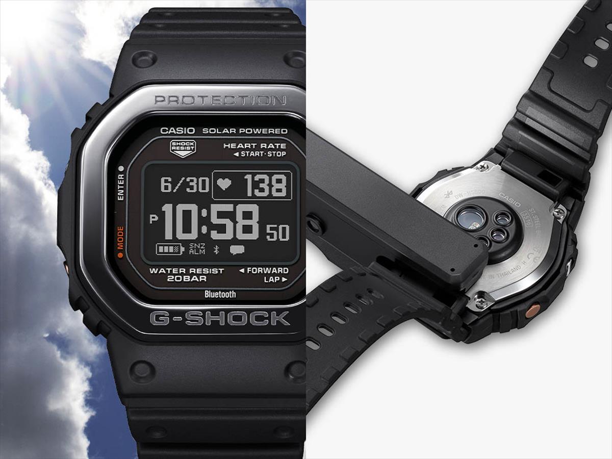 カシオ Gショック DW-H5600MB-8JR G-SQUAD ハートレートモニター搭載  ポラール USB充電対応 ソーラー CASIO G-SHOCK