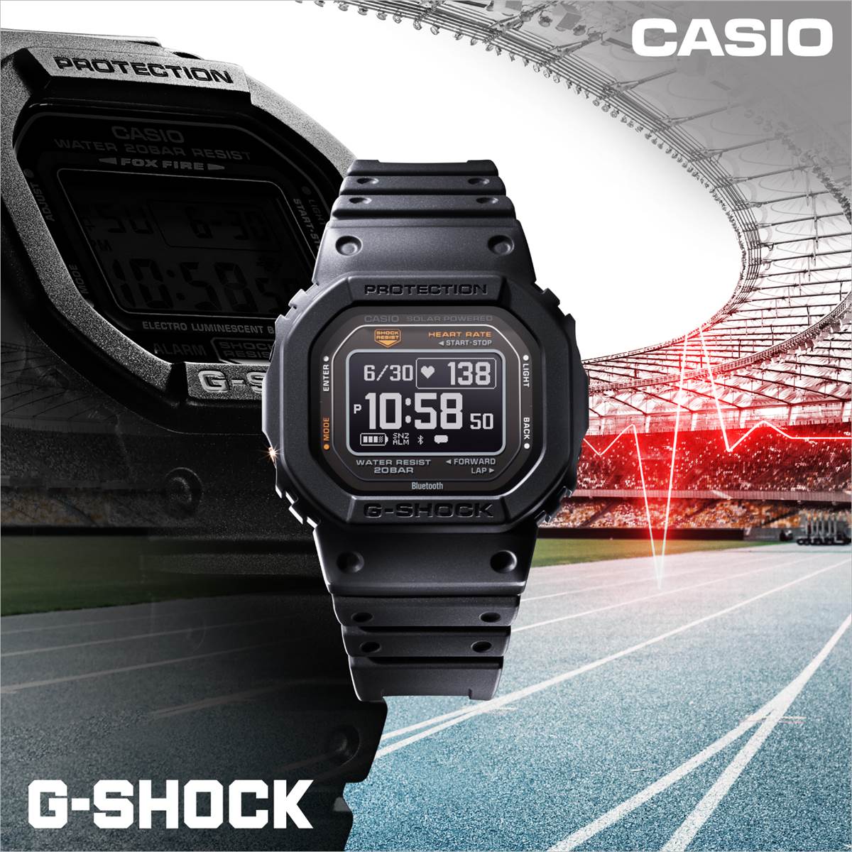 カシオ Gショック DW-H5600-1JR G-SQUAD ハートレートモニター搭載  ポラール 睡眠  USB充電対応 腕時計 CASIO G-SHOCK【0523】_10spl【店頭受取可能商品】