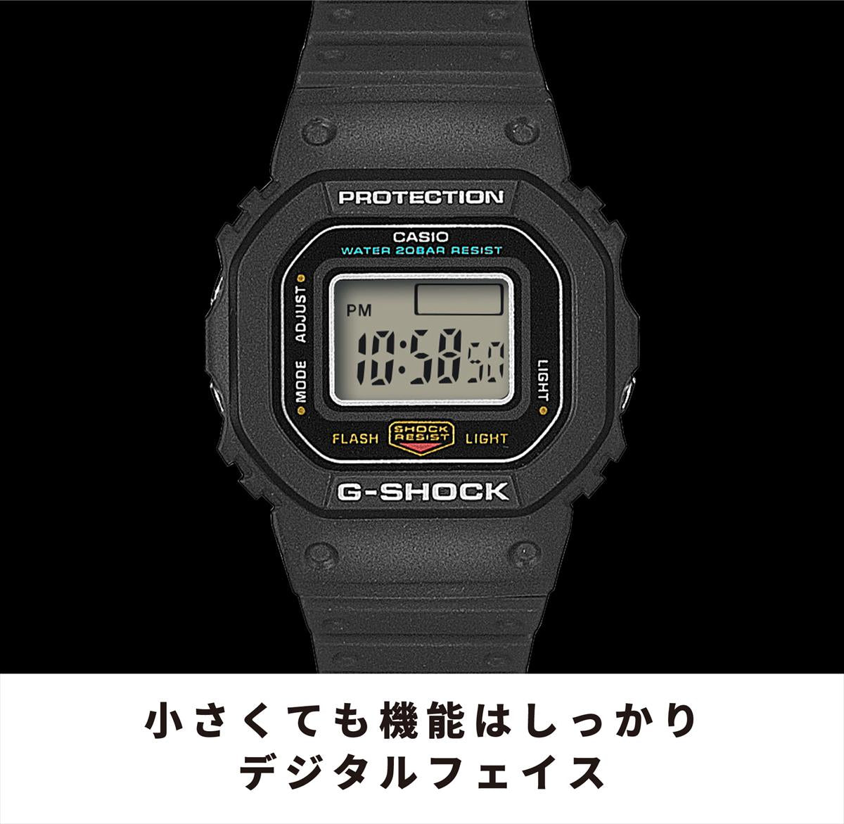 カシオ G-SHOCK nano DWN-5600-9JR 1/10サイズ ミニスクエア 20気圧防水  専用展示台付き イエロー G-SHOCK公式サイト掲載店【1125】【店頭受取可能商品】