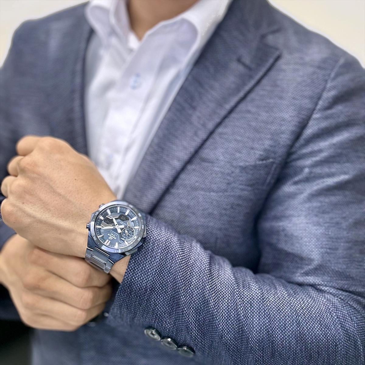 カシオ エディフィス ECB-2200YCB-2AJF COOL BLUE EDITION スマートフォンリンク  腕時計 メンズ  CASIO EDIFICE【0924】_10spl