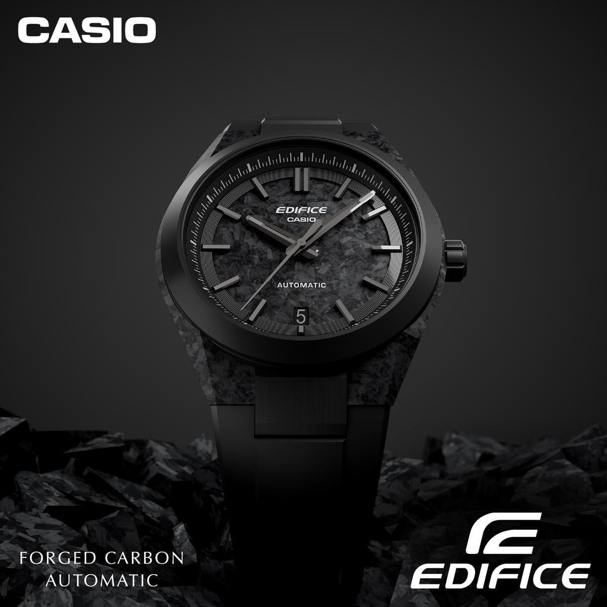 カシオ エディフィス EFK-100XPB-1AJF 自動巻き メカニカル フォージドカーボン シースルーバック アナログ メンズ 腕時計 CASIO EDIFICE【0725】【cx01】