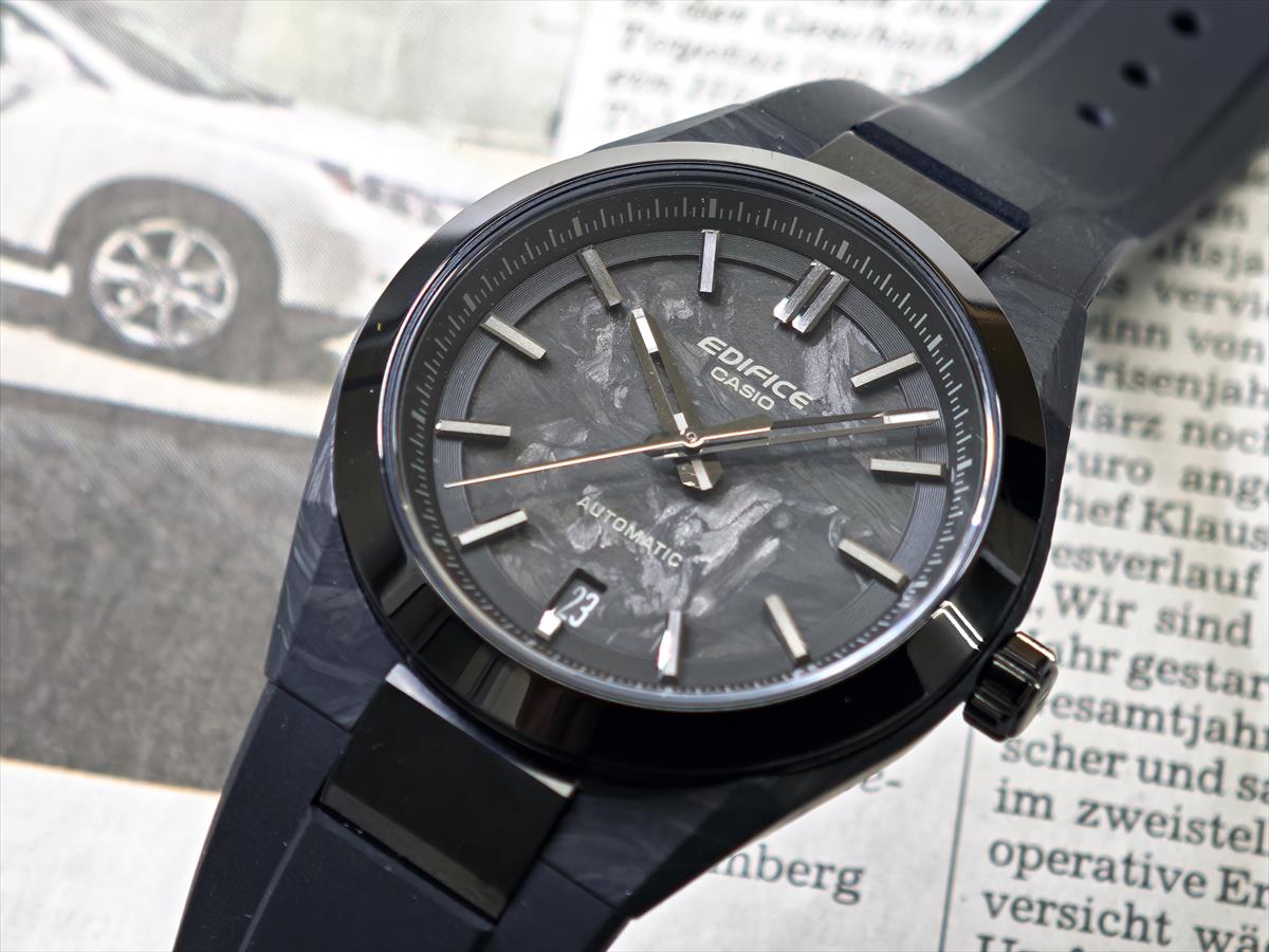 カシオ エディフィス EFK-100XPB-1AJF 自動巻き メカニカル フォージドカーボン シースルーバック アナログ メンズ 腕時計 CASIO EDIFICE【0725】【cx01】