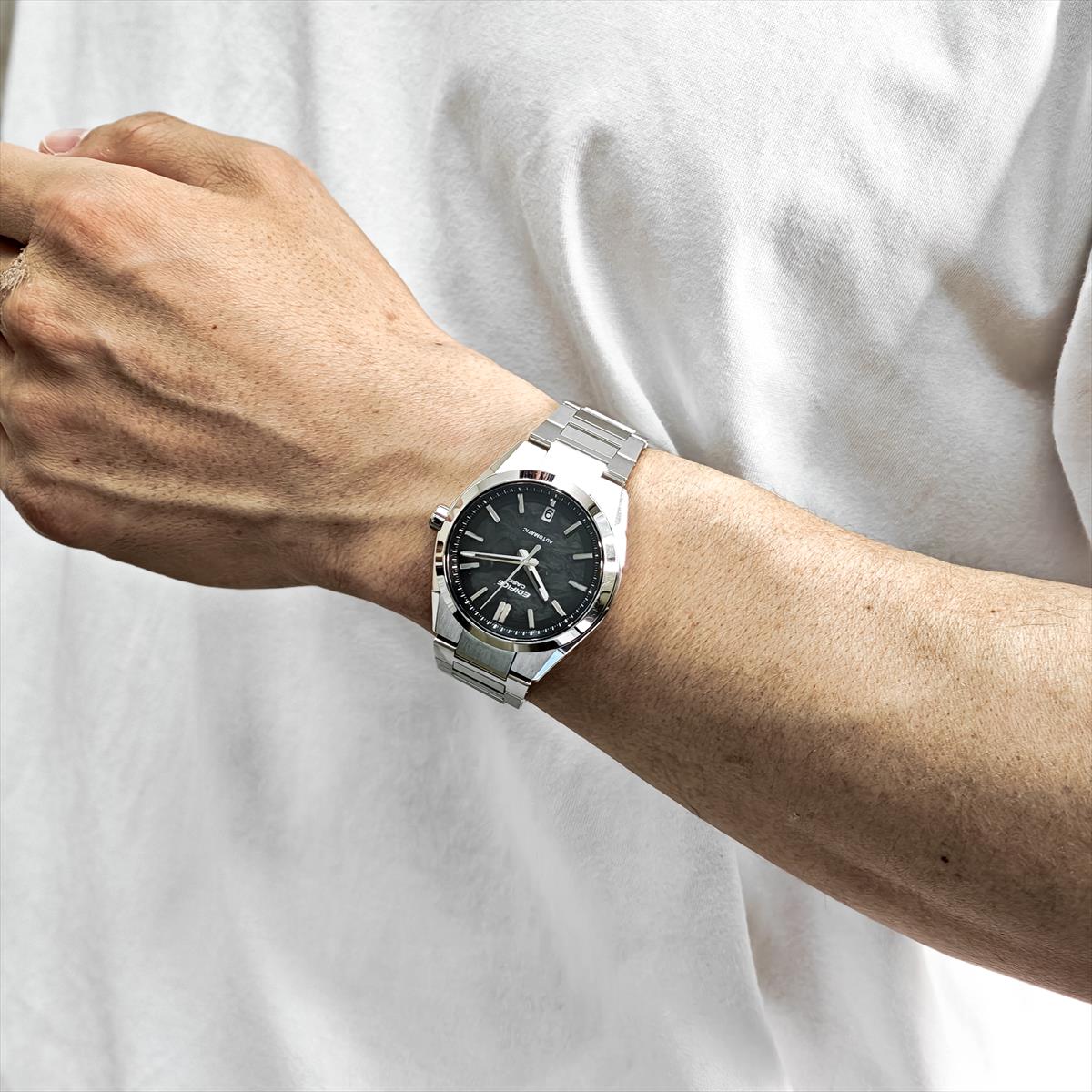 カシオ エディフィス EFK-100YCD-1AJF 自動巻き メカニカル フォージドカーボン文字板 シースルーバック メンズ 腕時計 CASIO EDIFICE【0725】_10spl