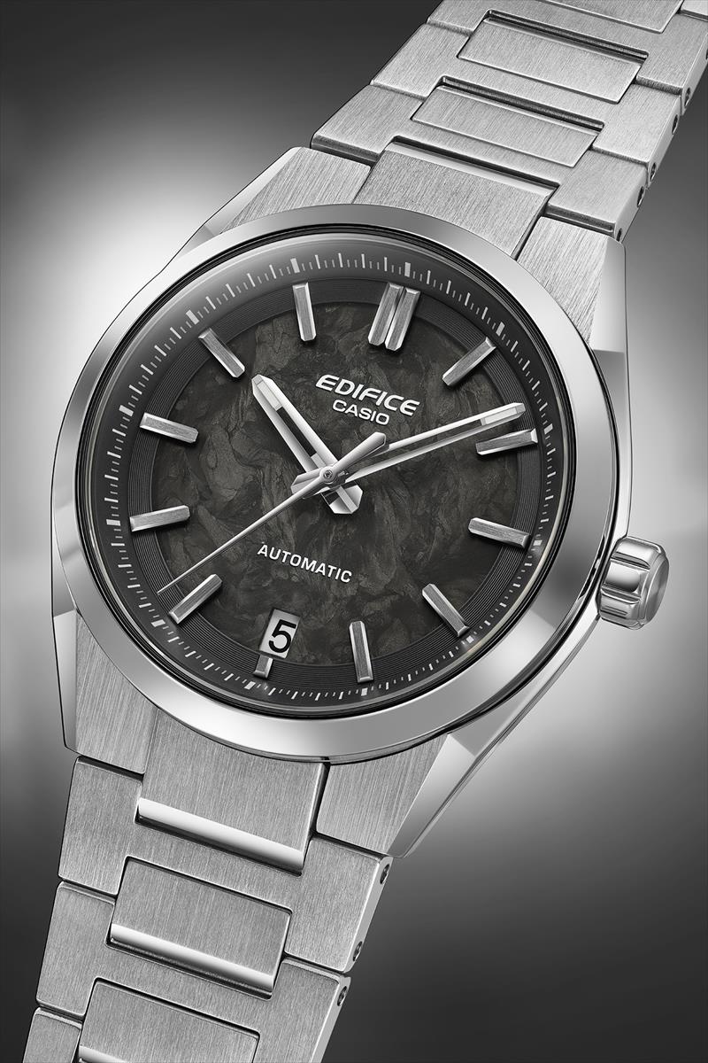 カシオ エディフィス EFK-100YCD-1AJF 自動巻き メカニカル フォージドカーボン文字板 シースルーバック メンズ 腕時計 CASIO EDIFICE【0725】_10spl