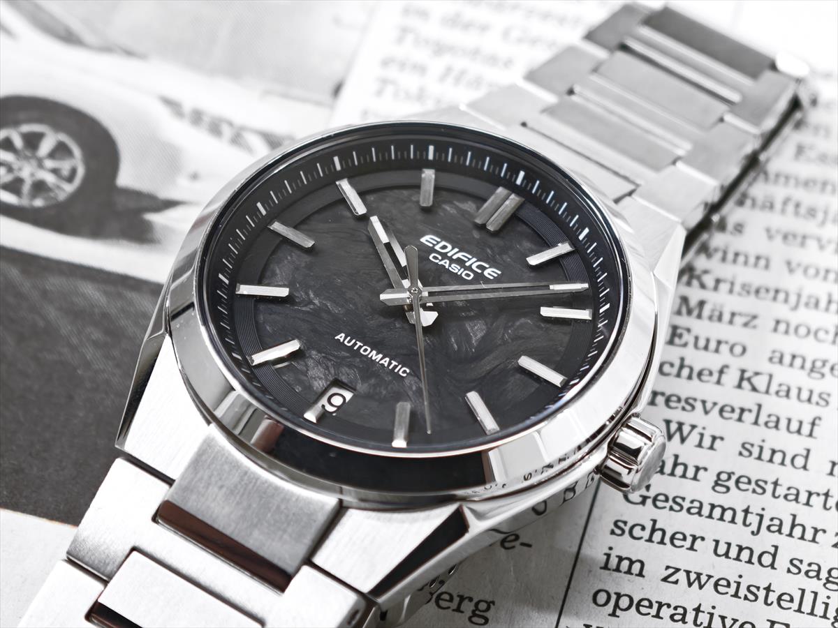 カシオ エディフィス EFK-100YCD-1AJF 自動巻き メカニカル フォージドカーボン文字板 シースルーバック メンズ 腕時計 CASIO EDIFICE【0725】_10spl