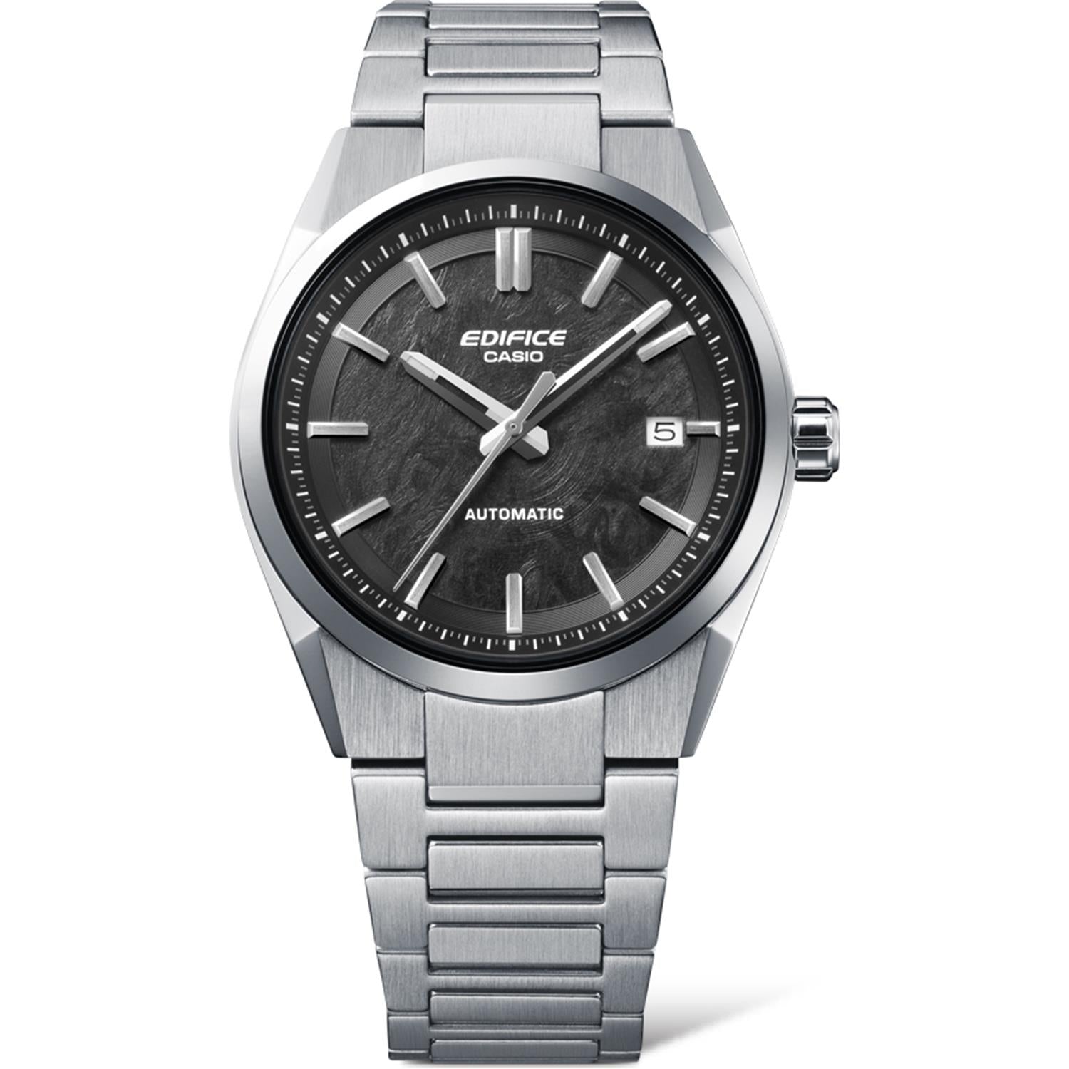 カシオ エディフィス EFK-110D-1AJF 機械式 自動巻き 日本製ムーブメント 38mm コンパクトケース サファイアガラス シースルーバック ステンレス メンズ 腕時計 CASIO EDIFICE AUTOMATIC【0426】※4月17日発売予定