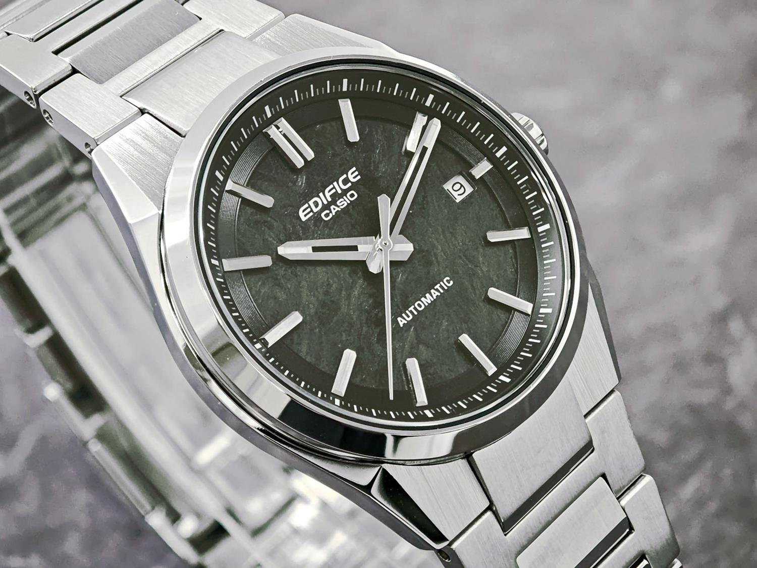カシオ エディフィス EFK-110D-1AJF 機械式 自動巻き 日本製ムーブメント 38mm コンパクトケース サファイアガラス シースルーバック ステンレス メンズ 腕時計 CASIO EDIFICE AUTOMATIC【0426】※4月17日発売予定