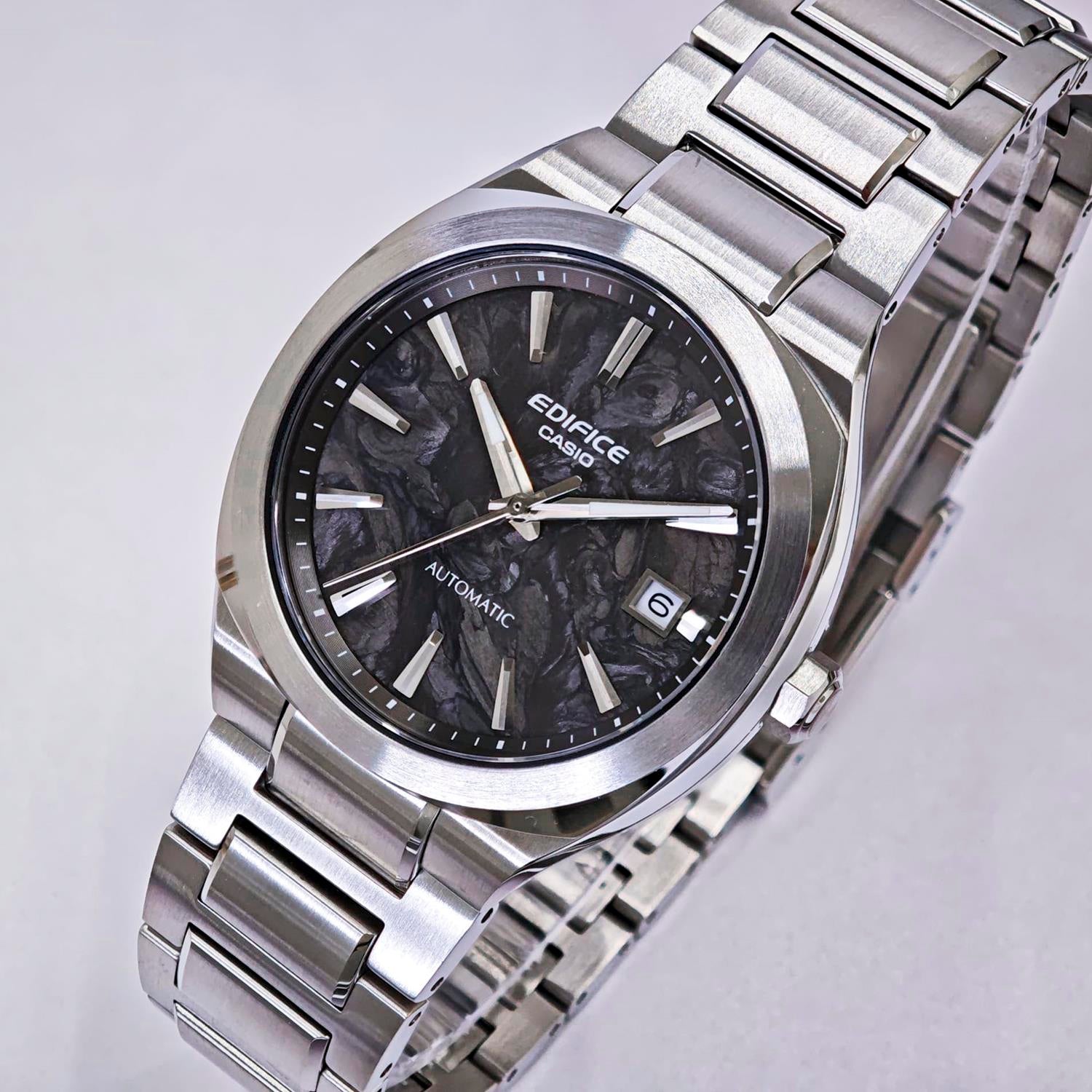 カシオ エディフィス CASIO EDIFICE EFK-200CD-1AJF AUTOMATIC 機械式 自動巻き フォージドカーボンダイアル  シースルーバック サファイアガラス メンズ 腕時計 watch ビジネス カジュアル 【0726】