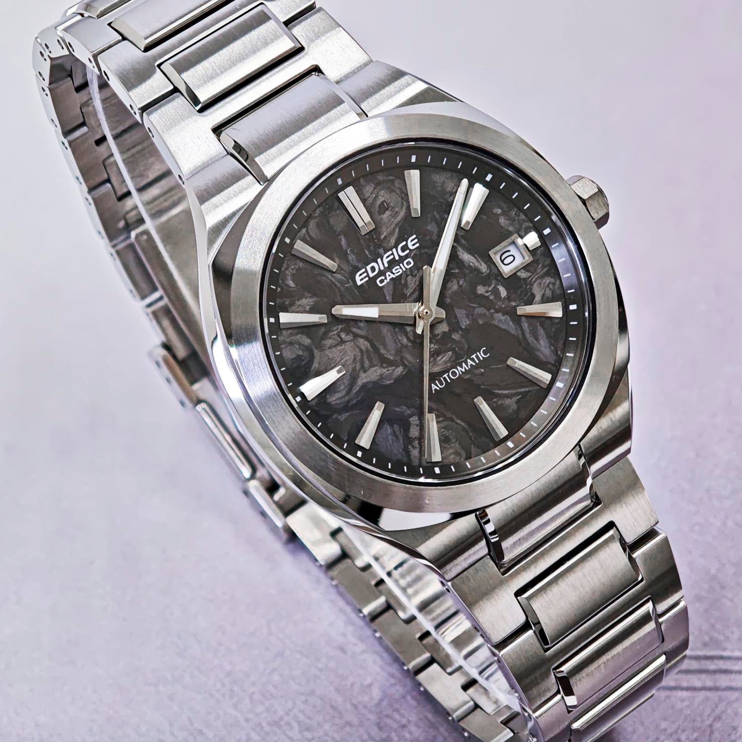 カシオ エディフィス CASIO EDIFICE EFK-200CD-1AJF AUTOMATIC 機械式 自動巻き フォージドカーボンダイアル  シースルーバック サファイアガラス メンズ 腕時計 watch ビジネス カジュアル 【0726】