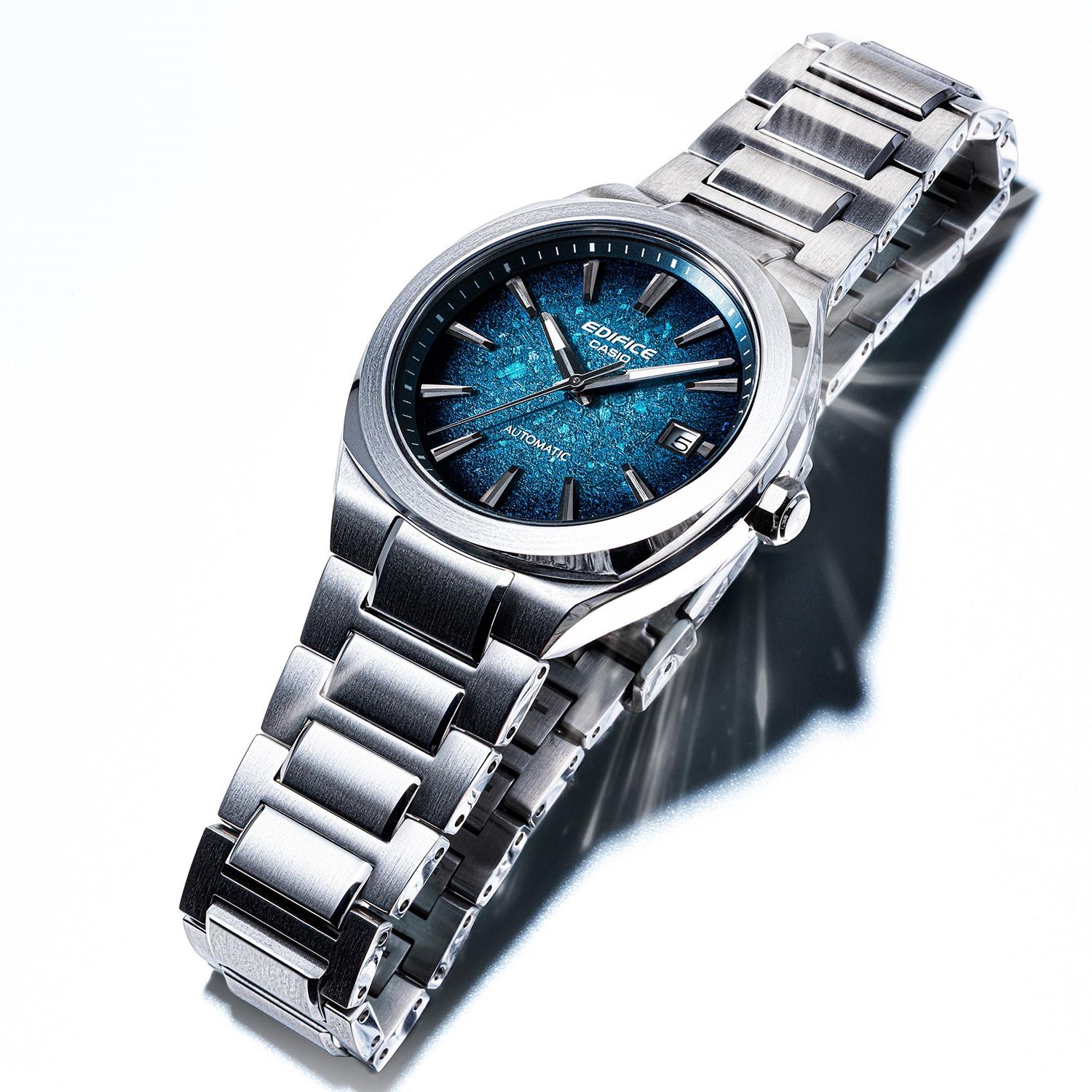 カシオ エディフィス CASIO EDIFICE EFK-200D-2AJF ブルーグラデーションダイアル 機械式 自動巻き シースルーバック サファイアガラス メンズ 腕時計 watch ビジネス カジュアル 【0726】