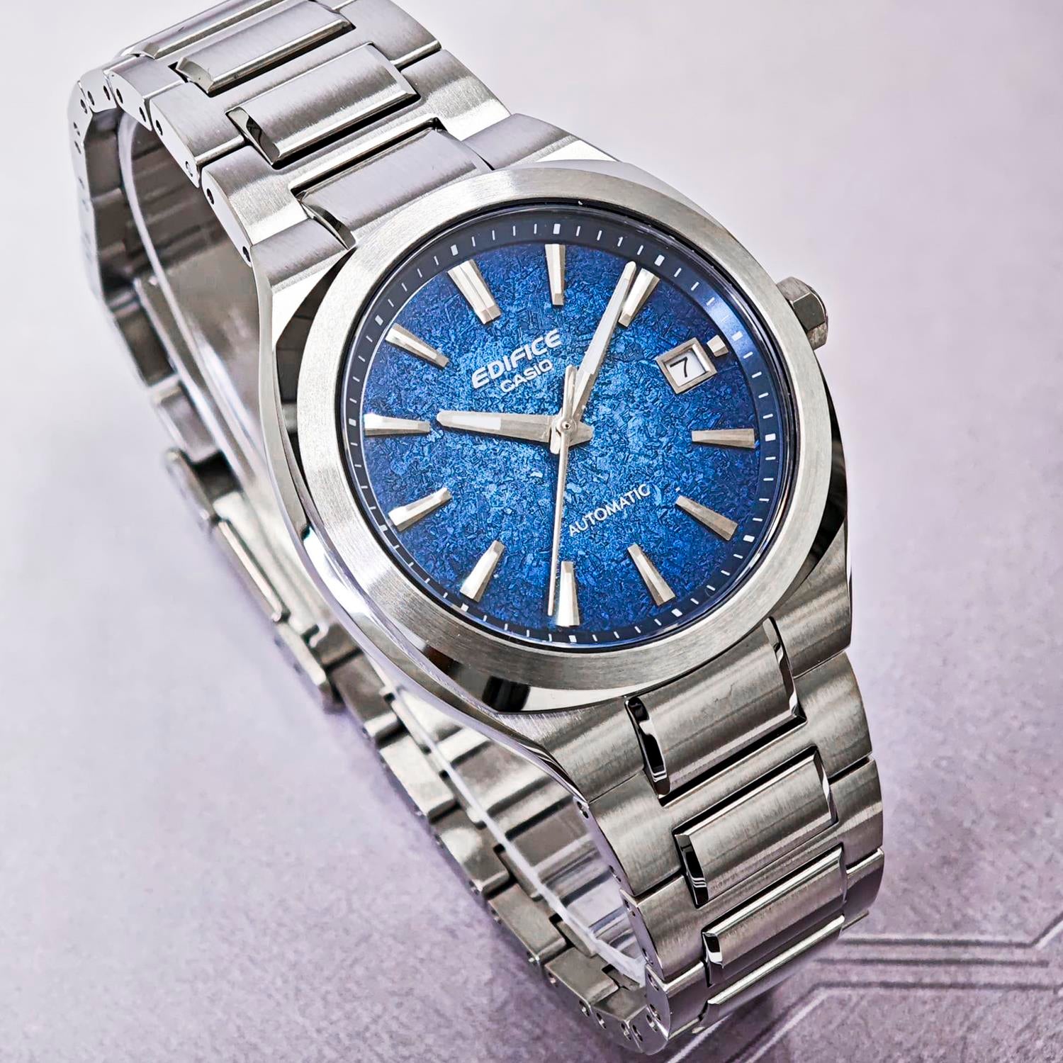 カシオ エディフィス CASIO EDIFICE EFK-200D-2AJF ブルーグラデーションダイアル 機械式 自動巻き シースルーバック サファイアガラス メンズ 腕時計 watch ビジネス カジュアル 【0726】