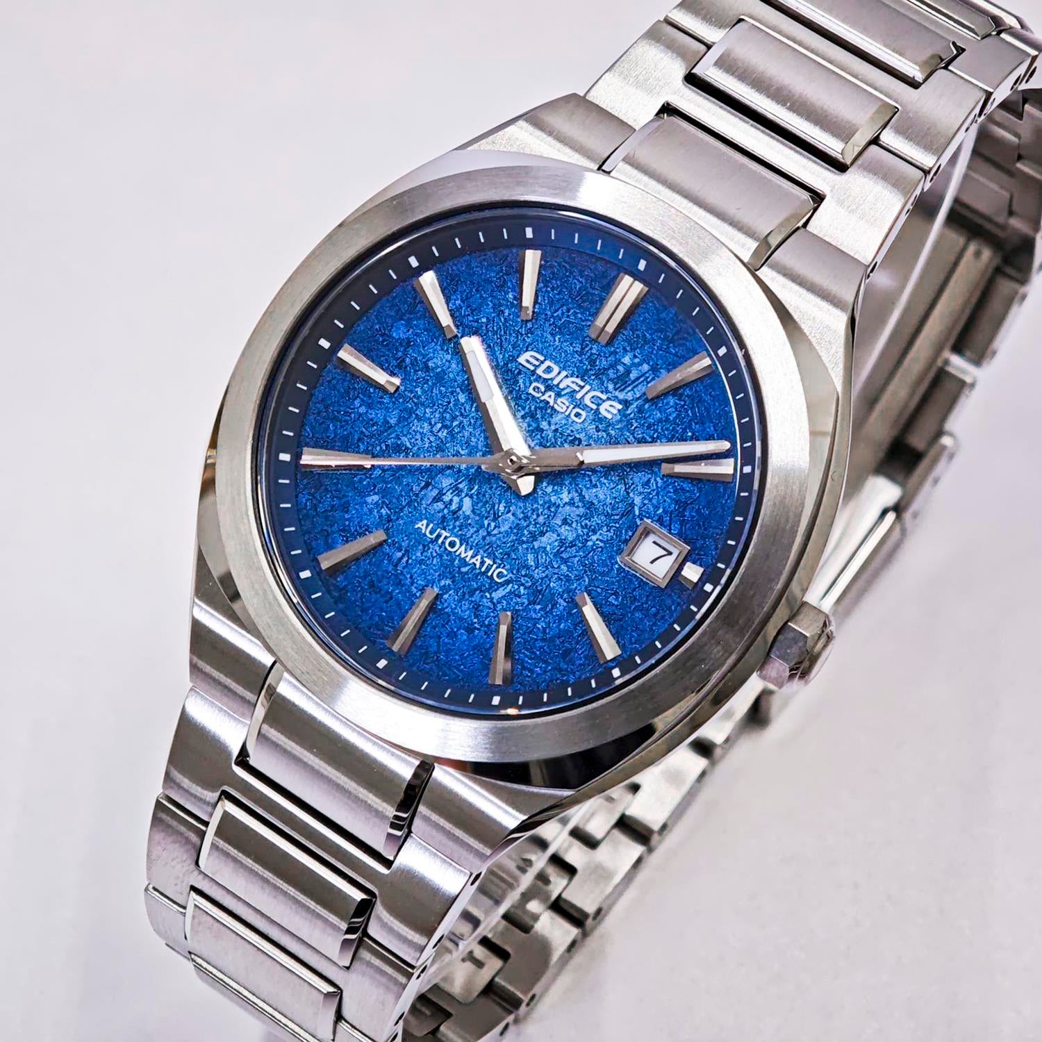 カシオ エディフィス CASIO EDIFICE EFK-200D-2AJF ブルーグラデーションダイアル 機械式 自動巻き シースルーバック サファイアガラス メンズ 腕時計 watch ビジネス カジュアル 【0726】