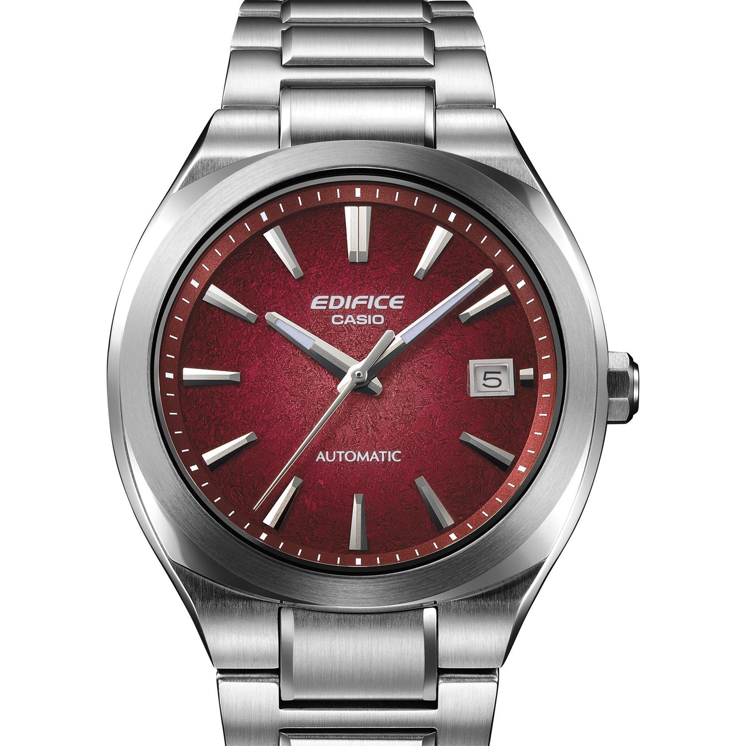 カシオ エディフィス CASIO EDIFICE EFK-200D-4AJF レッド グラデーションダイアル 機械式 自動巻き シースルーバック サファイアガラス メンズ 腕時計 watch ビジネス カジュアル 【0726】
