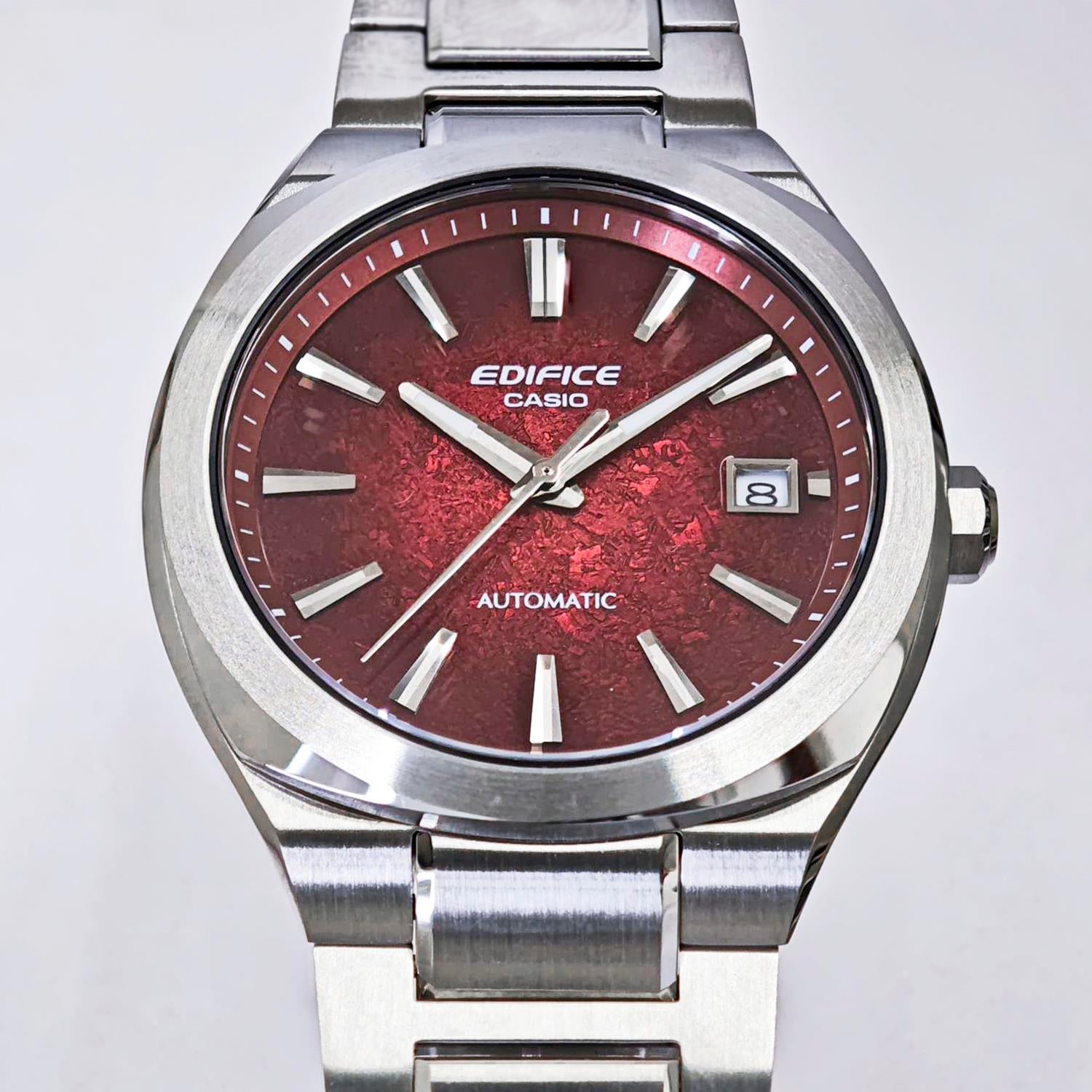 カシオ エディフィス CASIO EDIFICE EFK-200D-4AJF レッド グラデーションダイアル 機械式 自動巻き シースルーバック サファイアガラス メンズ 腕時計 watch ビジネス カジュアル 【0726】